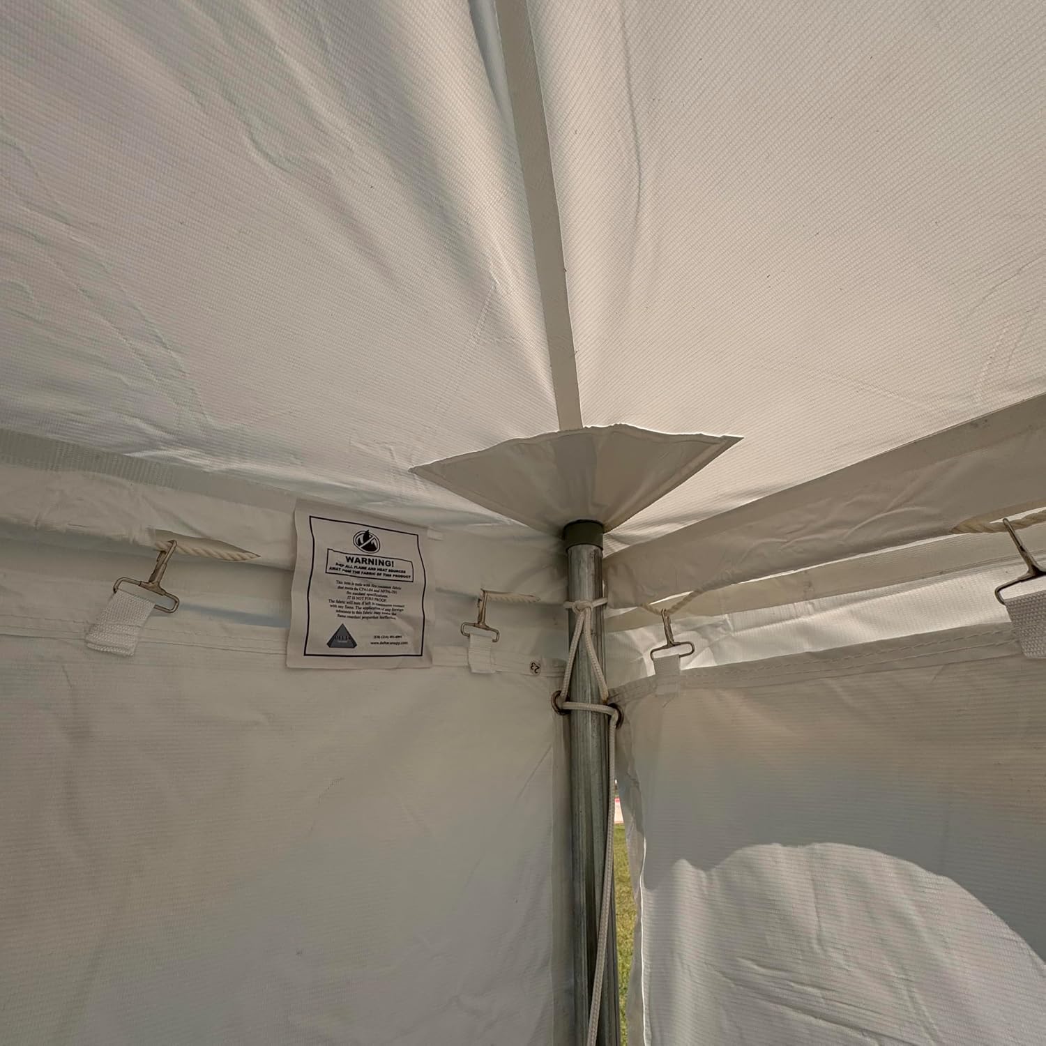 DELTA 40x20 PVC Pole Tent Outdoor Party Canopy with Free Bags,Fire Retardant