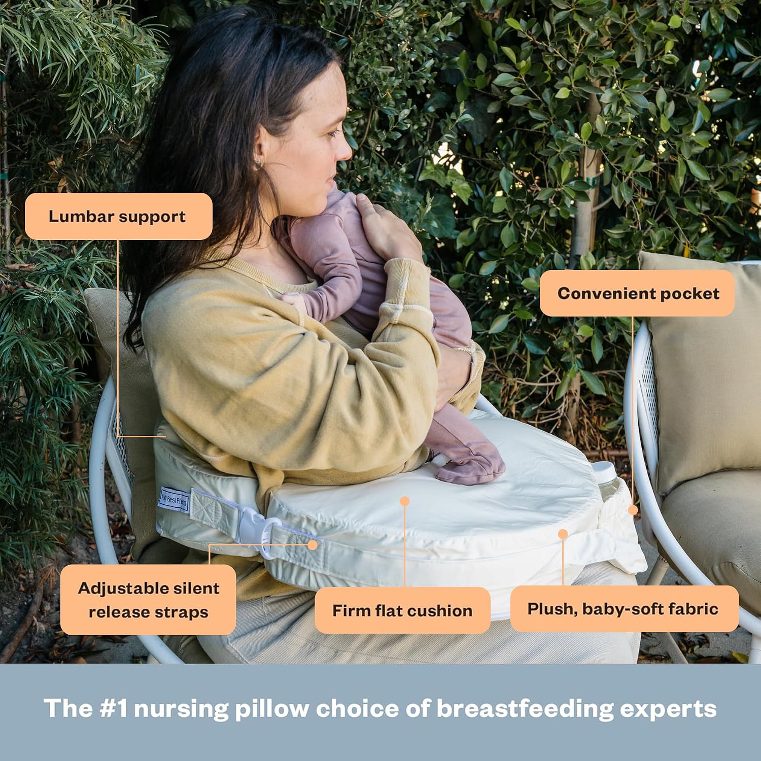 My Brest Friend Nursing Pillow - Deluxe - Soft Rose
