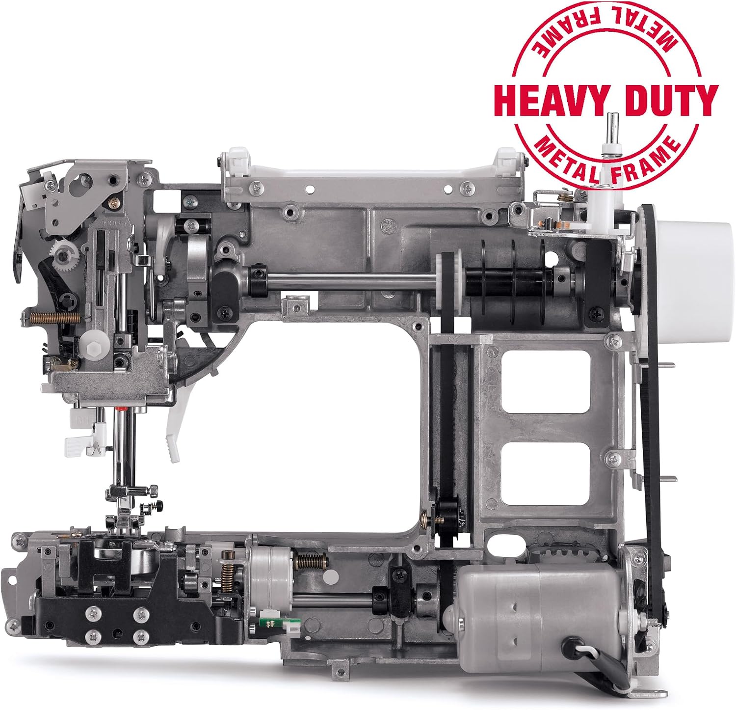 SINGER® Heavy Duty 4452 (Grey) High Speed Sewing Machine + Accessories | 32 Built-In Stitches Deliver 110 Stitch Applications | 50% More Power for Thick Fabrics, 1100 Stitches/Min, 1-Step Buttonhole | Accessories, 32 Built-In Stitches Deliver 110 Stitch…