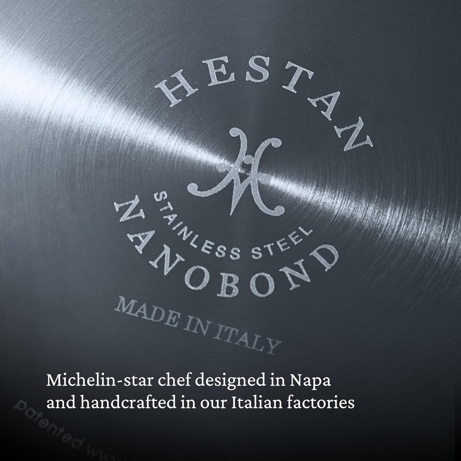 Hestan NanoBond Molecular Titanium Stock Pot with Lid, 8-Quart - PFAS-Free Stainless Steel, 4x Stronger, 1050°F Oven Safe, Induction Compatible