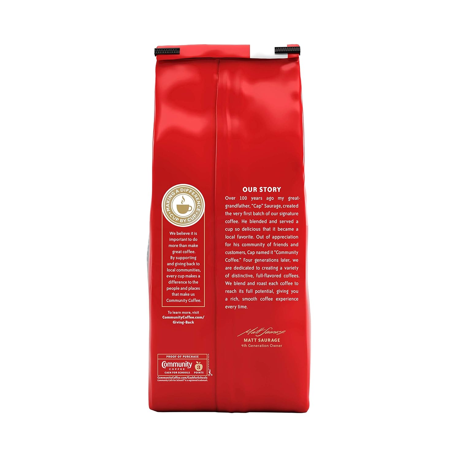 Community Coffee French Roast, Ground Coffee, Extra Dark Roast, 12 Ounce Bag (Pack of 1)