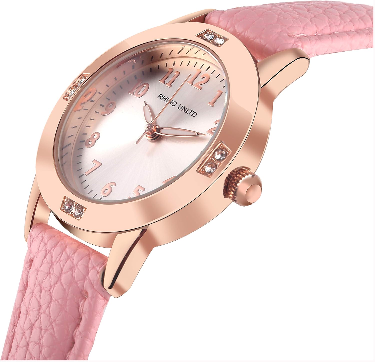 TUOTISI Women's Leather Band Quartz Movement Waterproof Business Classic Analog Watch with Genuine Leather Stainless Steel Band Elegant Ladies Watch
