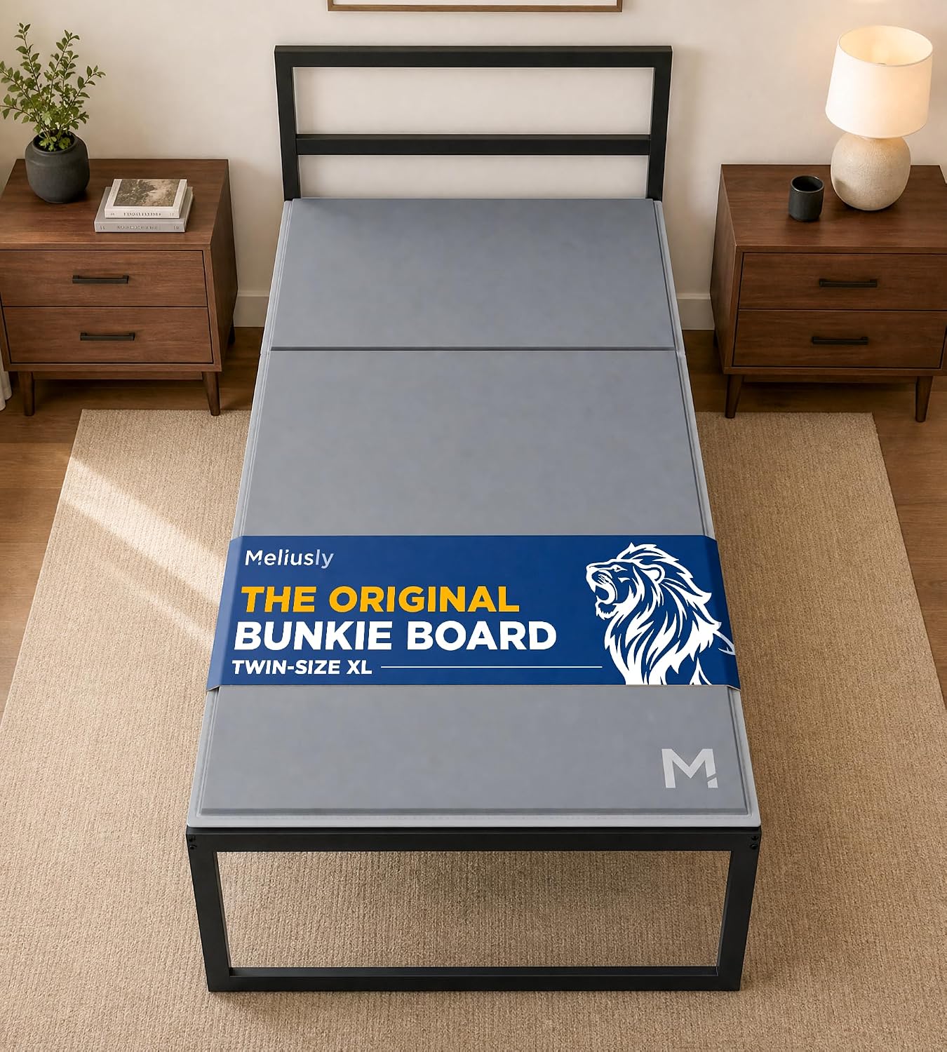 Original Bunkie Board Full Size (54x75) - Under Bed Support | Non-Slip Breathable Bed Support Board for Slatted Bed Frame, Anti-Sag, Noise Minimizing Moisture Resistant Bed Board