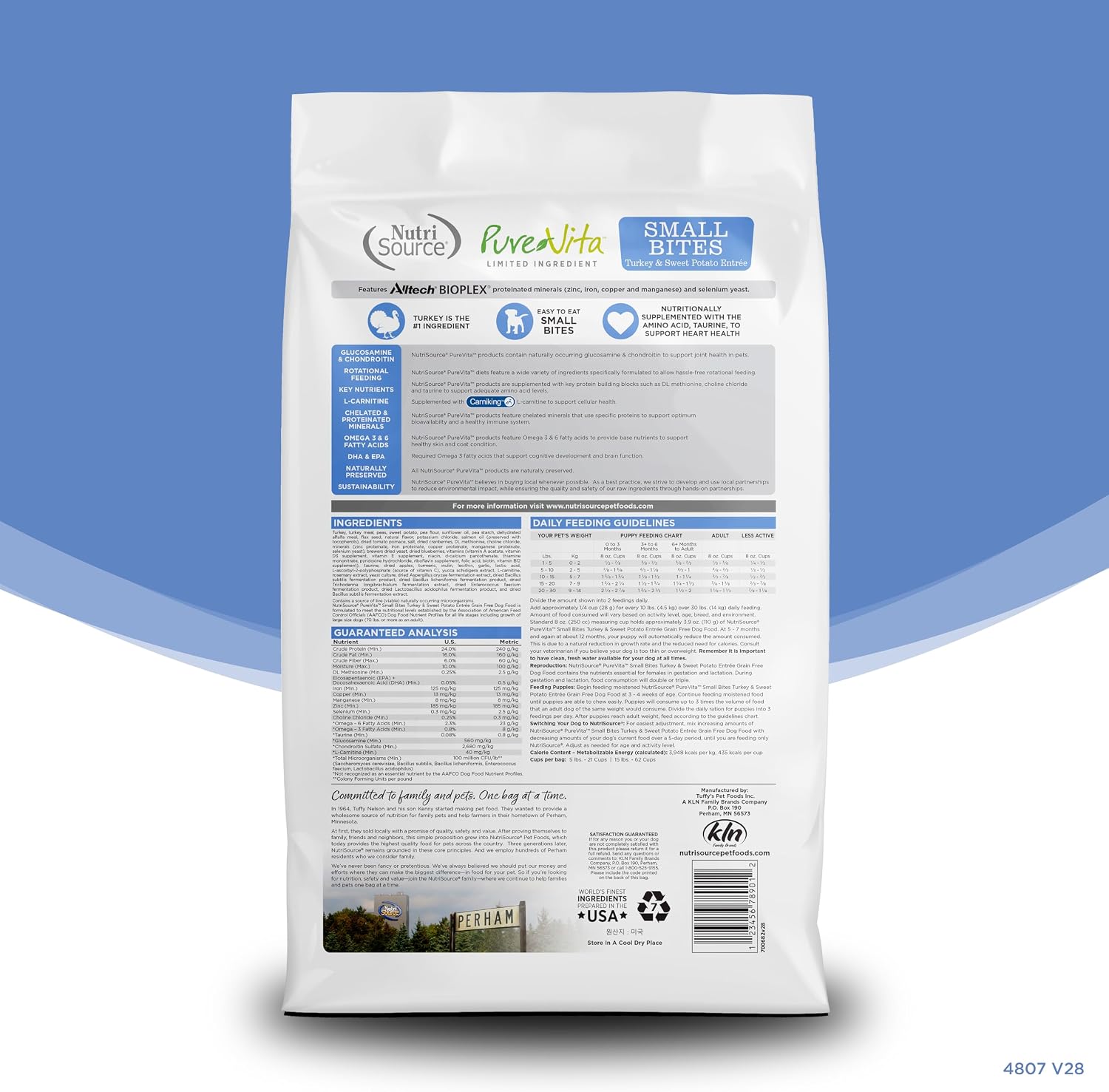 NutriSource Pure Vita Limited Ingredient Grain Free Dry Dog Food, Salmon and Peas, 25LB | Limited Ingredient, Single Protein, Sensitive Stomach, Allergy, Sweet Potato, Skin and Coat