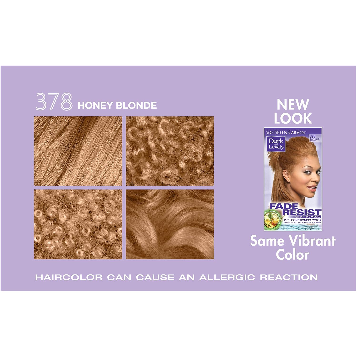 SoftSheen-Carson Dark and Lovely Fade Resist Rich Conditioning Color, Honey Blonde 378