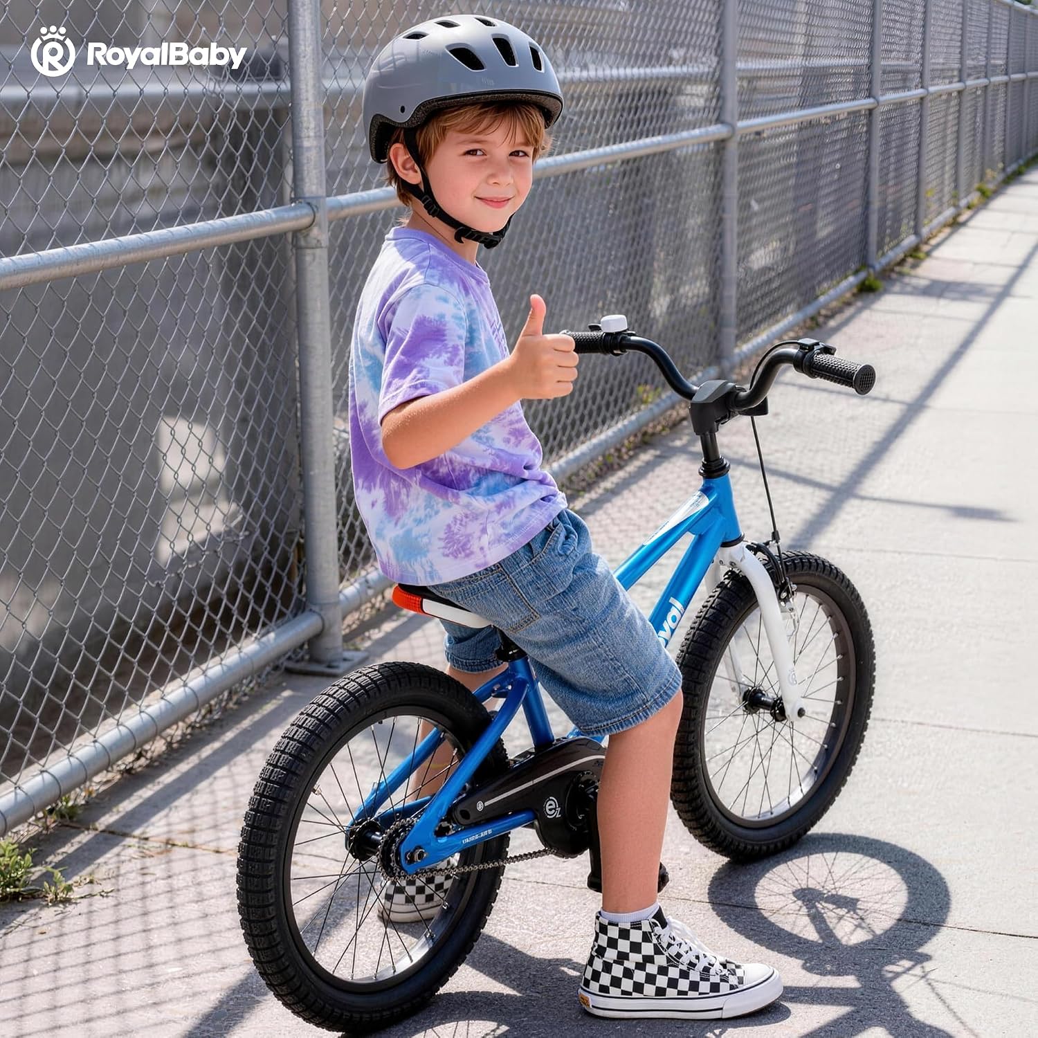 RoyalBaby EZ Kids Bike 12 14 16 18 20 Inch Balance Pedal 2-in-1 Training Bicycle Boys Girls Ages 3 to 12 Years Easy Learn for Beginners