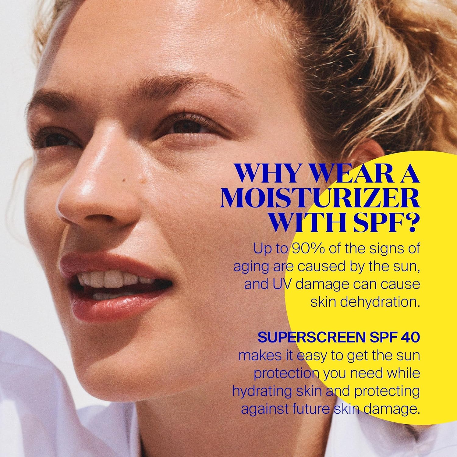 Supergoop! Superscreen - 1.7 fl oz - SPF 40 PA+++ Hydrating Daily Moisturizer Sunscreen - Protection from UV Rays + Helps Filter Pollution & Blue