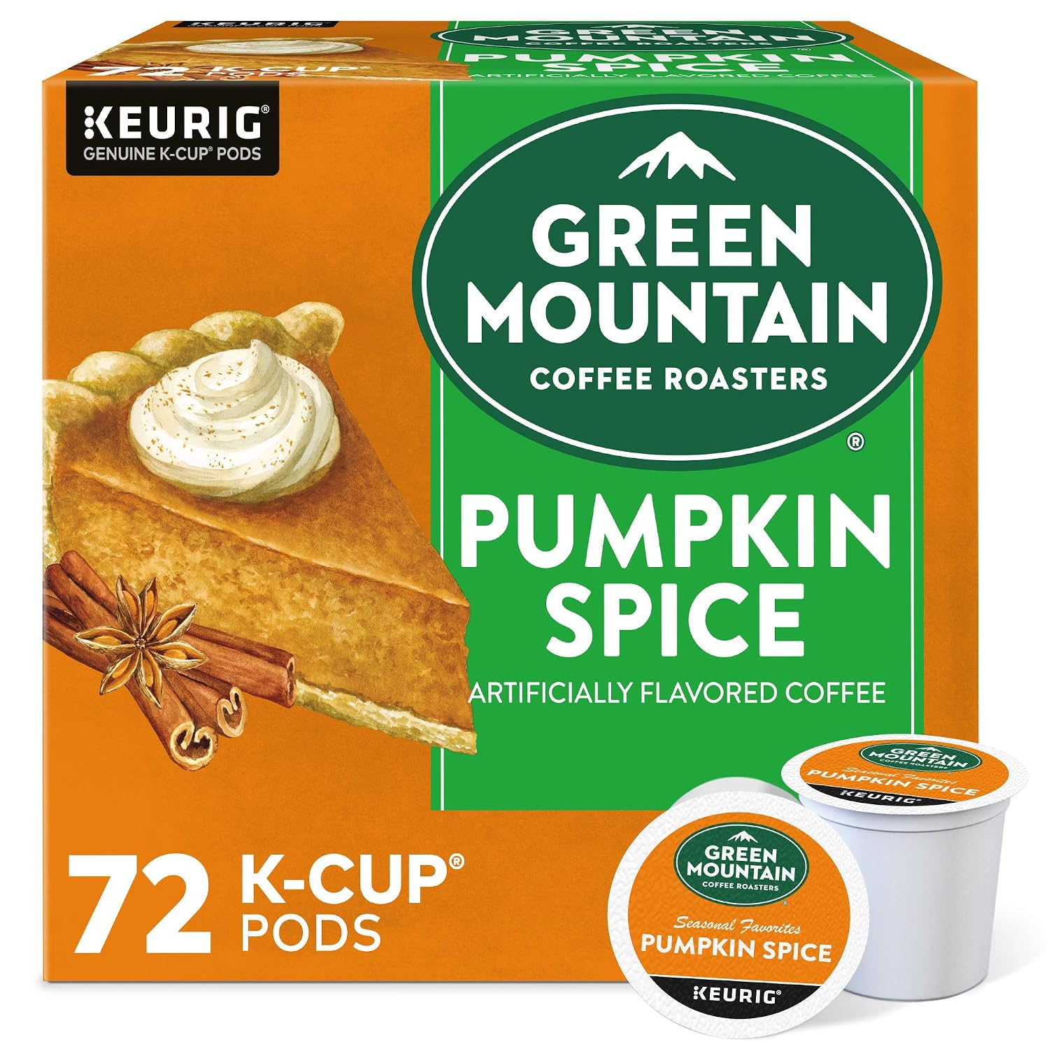 Green Mountain Coffee Roasters Island Coconut, Single-Serve Keurig K-Cup Pod, Flavored Light Roast Coffee, 24 Count (Pack of 1)