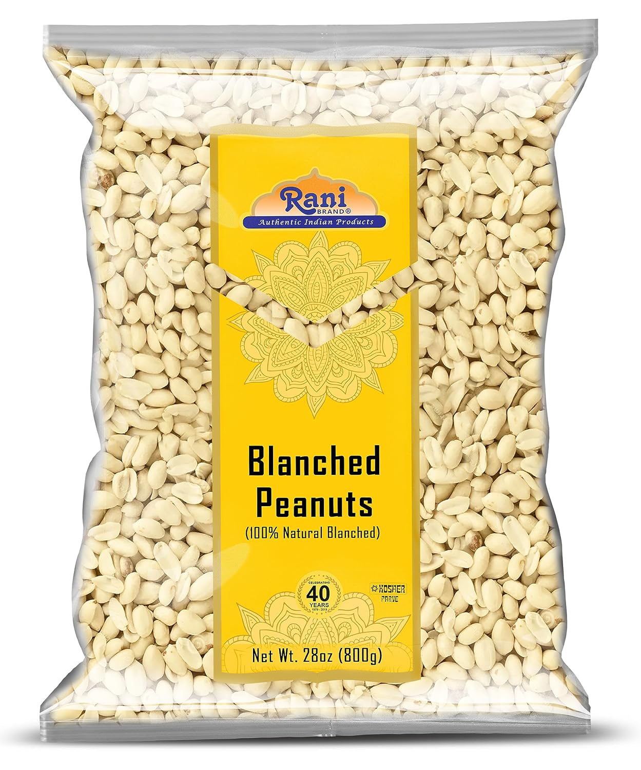 Rani Peanuts, Raw Whole With Skin (uncooked, unsalted) 14oz (400g) ~ All Natural | Vegan | Kosher | Gluten Friendly | Fresh Product of USA ~ Spanish Grade Groundnut/Red-skin