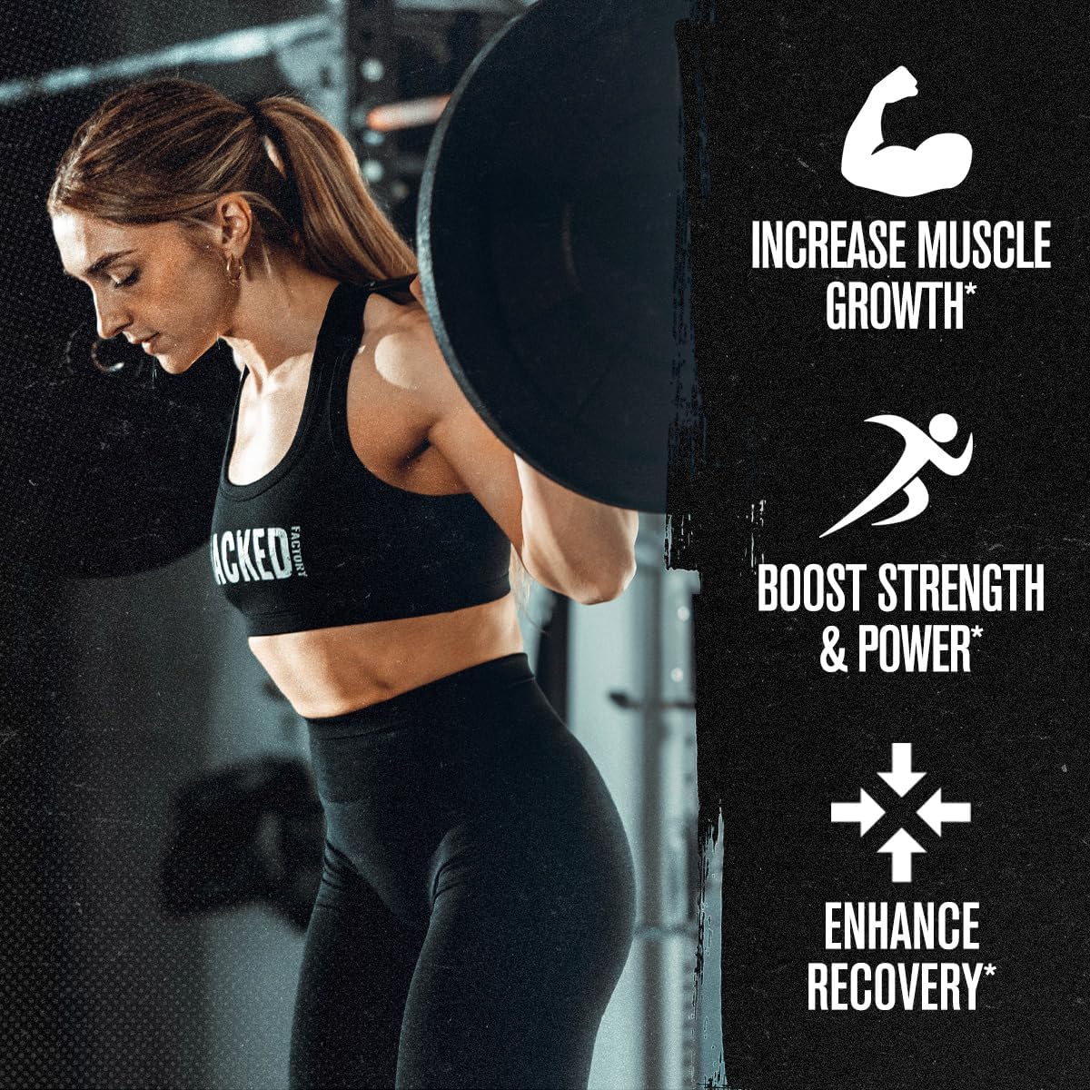 Jacked Factory Creatine Monohydrate Powder 425g - 5g Daily Micronized Creatine Monohydrate for Men and Women, Vegan-Friendly