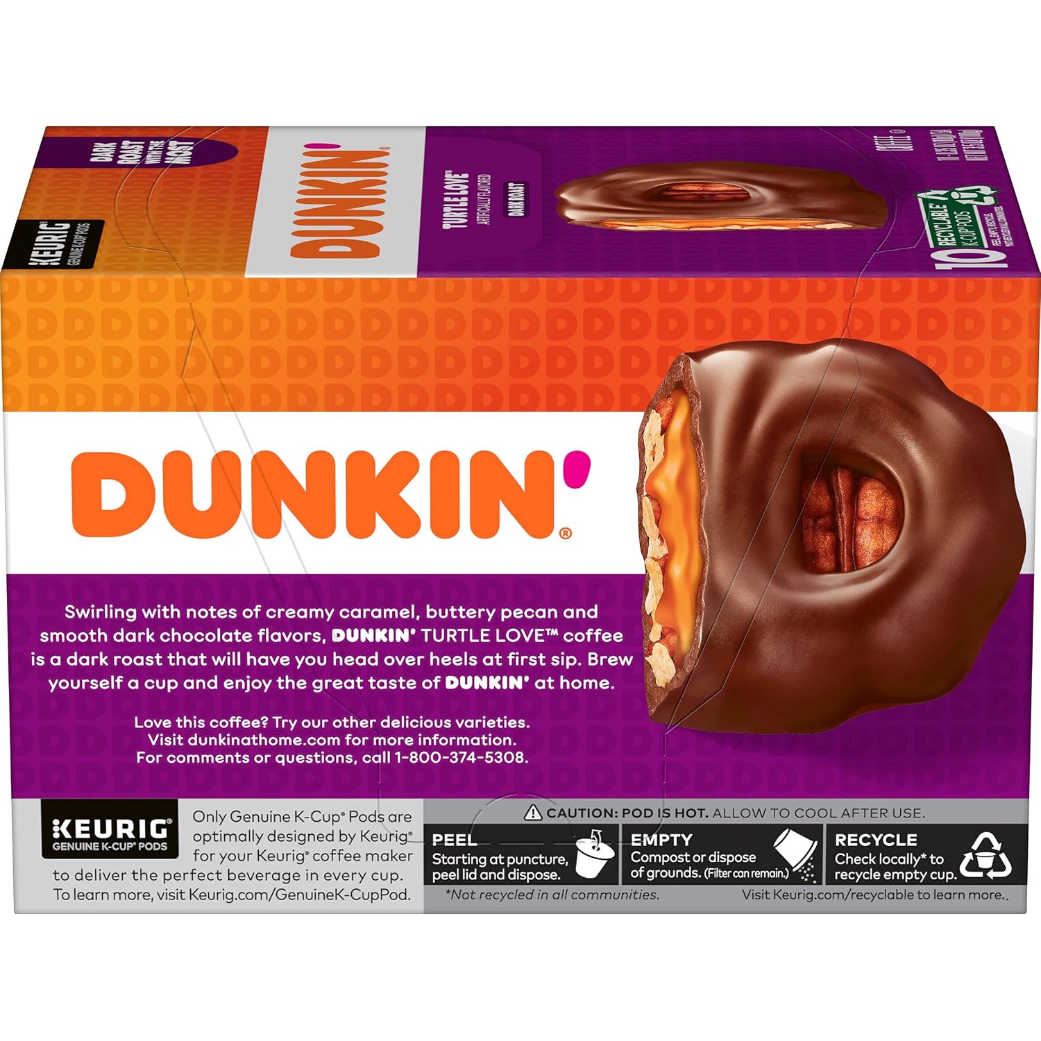 Dunkin’ French Vanilla Artificially Flavored Coffee, 60 Keurig K-Cup Pods | 6 boxes of 10 single serve coffee pods each, Smooth & rich flavor, Made with arabica coffee, Shelf stable, SNAP EBT eligible