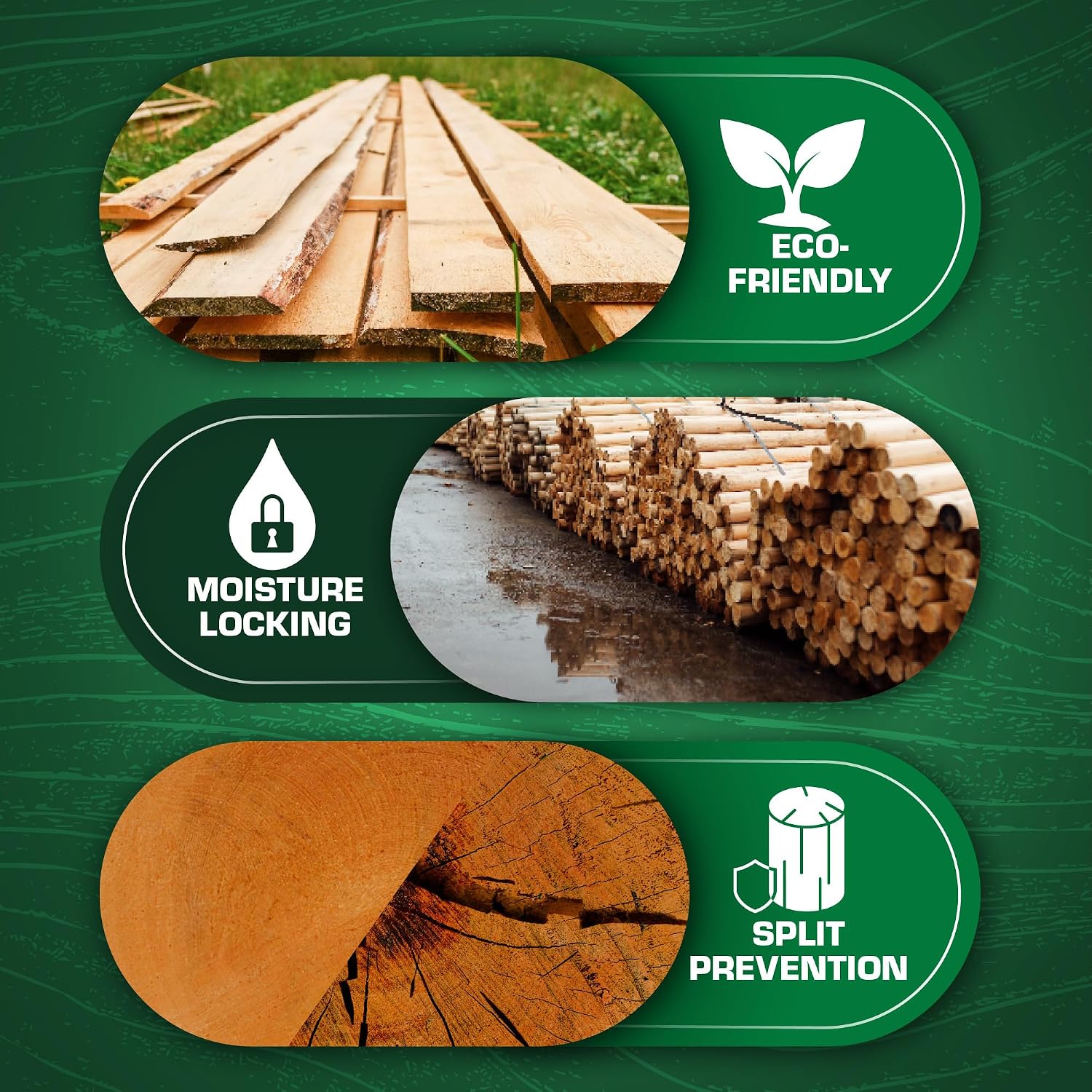 ANCHORSEAL Classic Log and Lumber End Sealer, Prevents Checking, 1 Quart | Water Based Wax Emulsion, Prevents up to 90% of Checking, Drying Splits Prevention, Hardwood & Softwood Compatible
