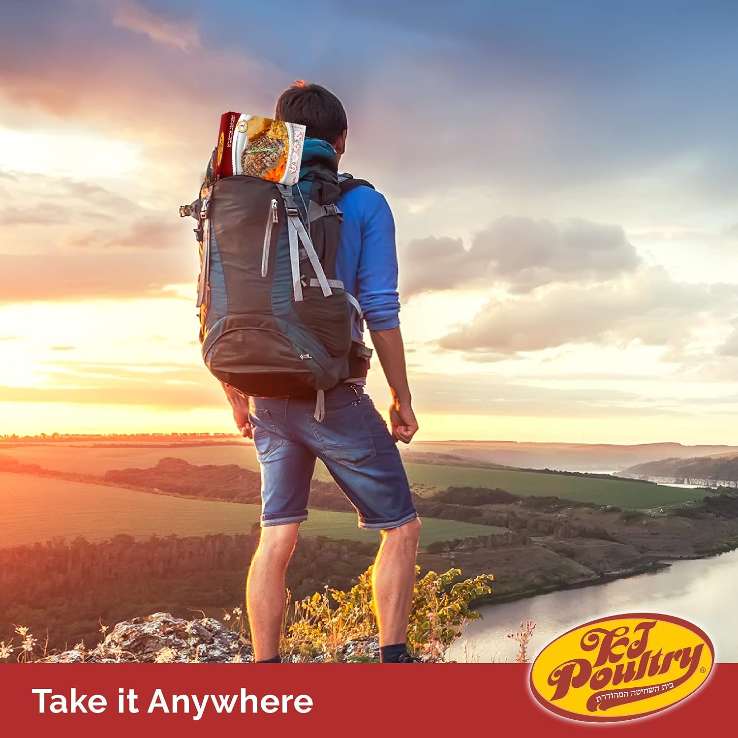 KJ Poultry Kosher Ready Meals - Beef Rib Steak & Kugel, MRE Meat Meals Ready to Eat, Shabbos Food (1 Pack) Prepared Entree Fully Cooked, Shelf Stable Microwave Dinner Travel Military Camping Survival