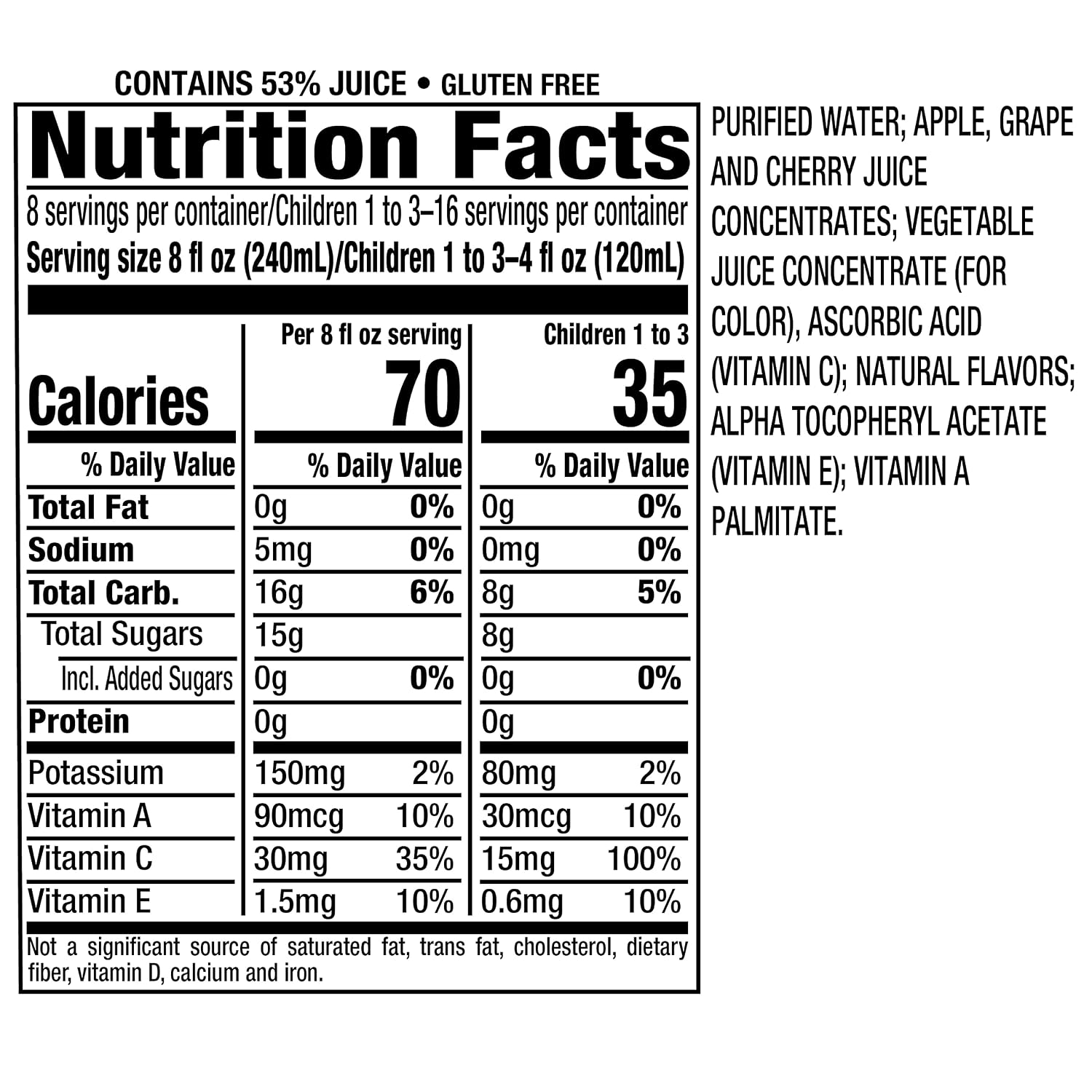 Mott's For Tots Apple, 64 Fl Oz Bottle, Juice With Purified Water, Good Source Of Vitamin C, 40% Less Sugar Than 100% Apple Juice, No Artificial Sweeteners