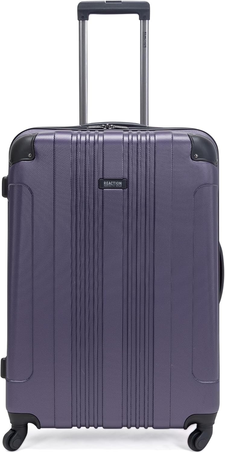 Kenneth Cole REACTION Out of Bounds Lightweight Hardshell 4-Wheel Spinner Luggage, Teal, 20-Inch Carry On