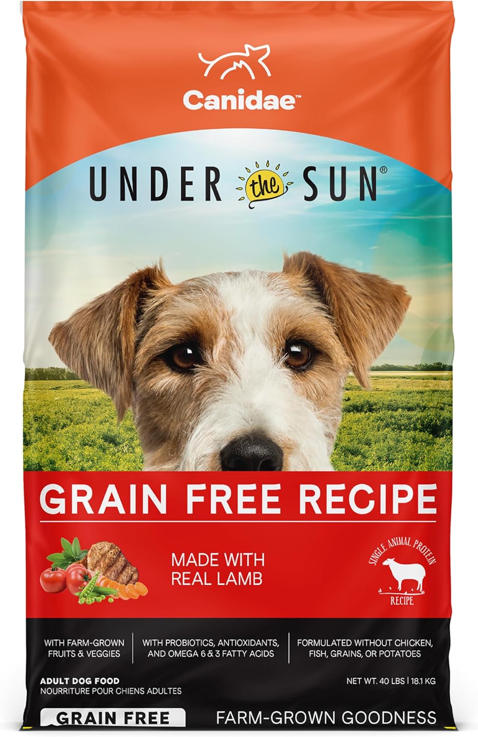 Canidae Under the Sun Premium Dry Dog Food For Puppies, Adults and Senior Dogs, Whitefish Recipe, 23.5 lbs, Grain Free