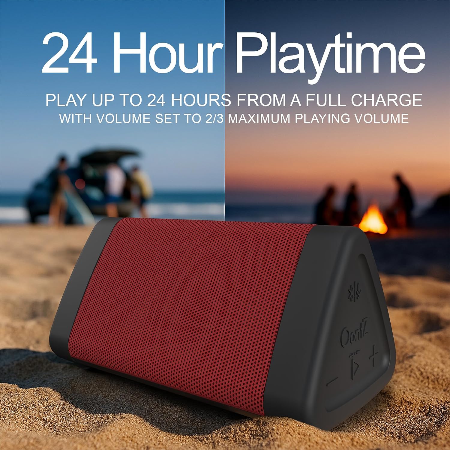 OontZ Angle 3 Gen 4 Portable Bluetooth Speaker, 12W, 24-Hour Playtime | Compact 12W Bluetooth speaker with clear sound, 24-hour playtime, 100-ft range, IPX5 waterproof, AUX Input.