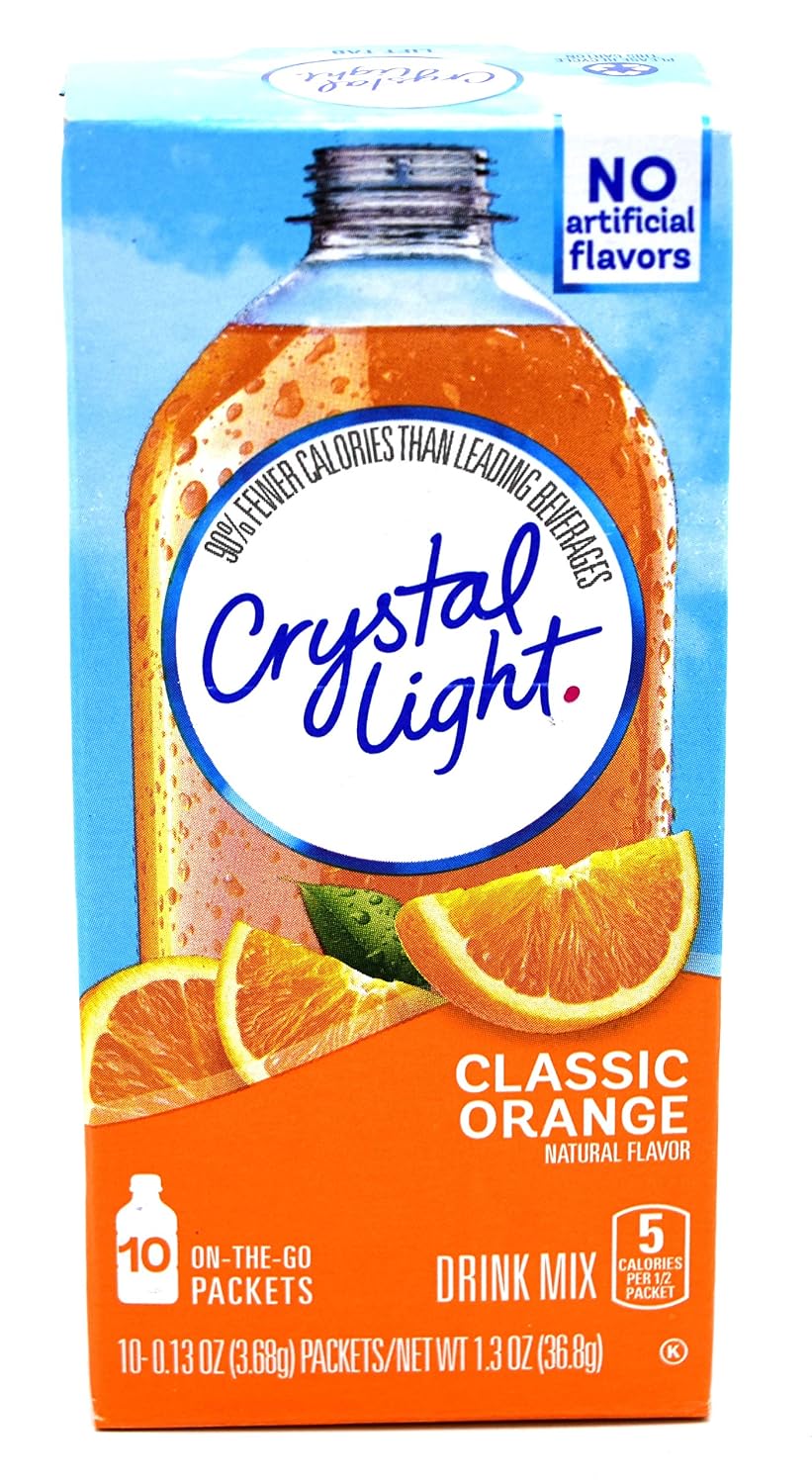 Crystal Light On-The-Go Drink Mix Packets, Sugar Free Powdered Water Enhancer, Naturally Flavored Low Calorie Beverage Mix, Cherry Pomegranate, 0.11 Ounce Packets, 10 Count (Pack of 4)