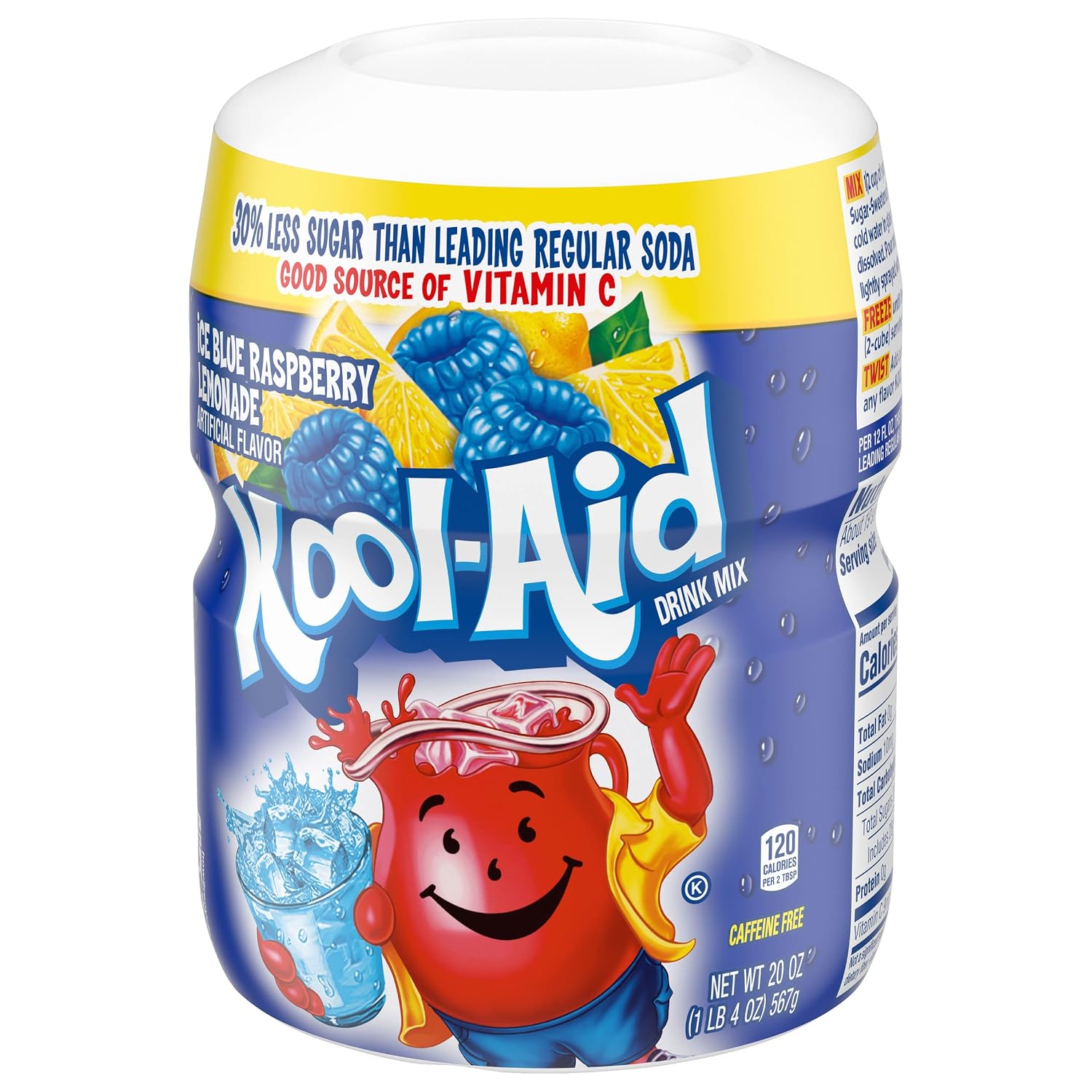 Kool-Aid Drink Mix, Tropical Punch, 19 oz | for Flavorful Hydration and Shareable Refreshment Good Source of Vitamin C, Caffeine Free Gluten Free