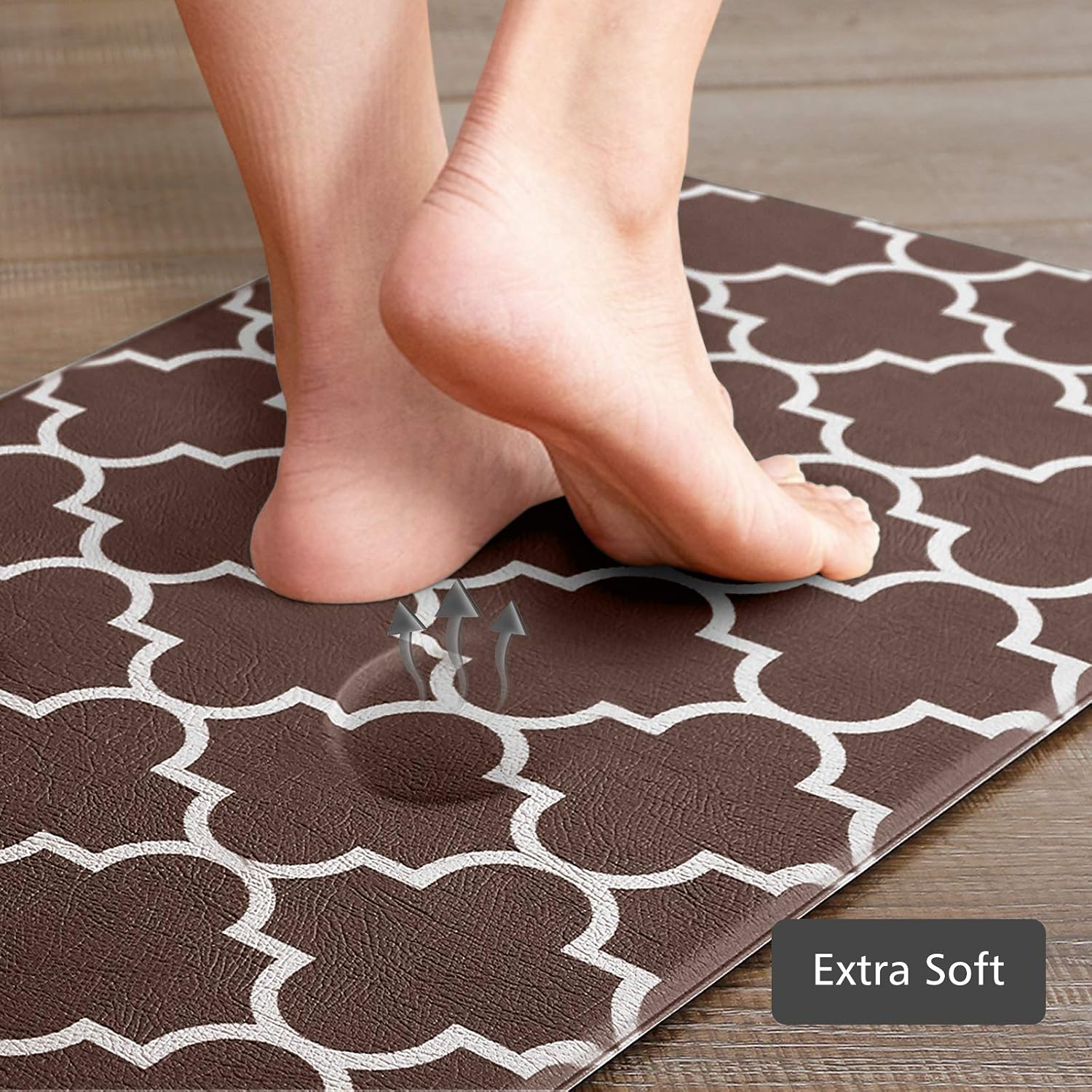 KMAT Kitchen Mat Set of 2,Cushioned Anti-Fatigue Kitchen Mats for Floor