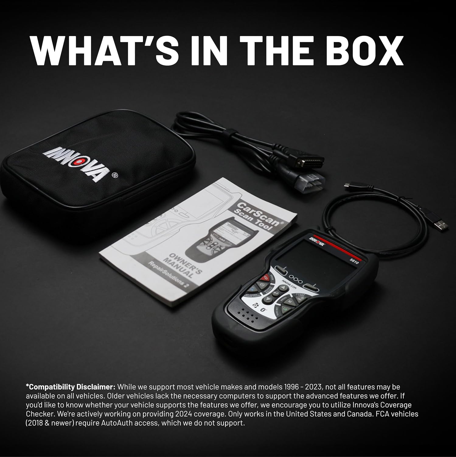 Innova 5610 OBD2 Bidirectional Scan Tool - Understand Your Vehicle, Pinpoint What's Wrong, and Complete Your Repairs with Less Headache