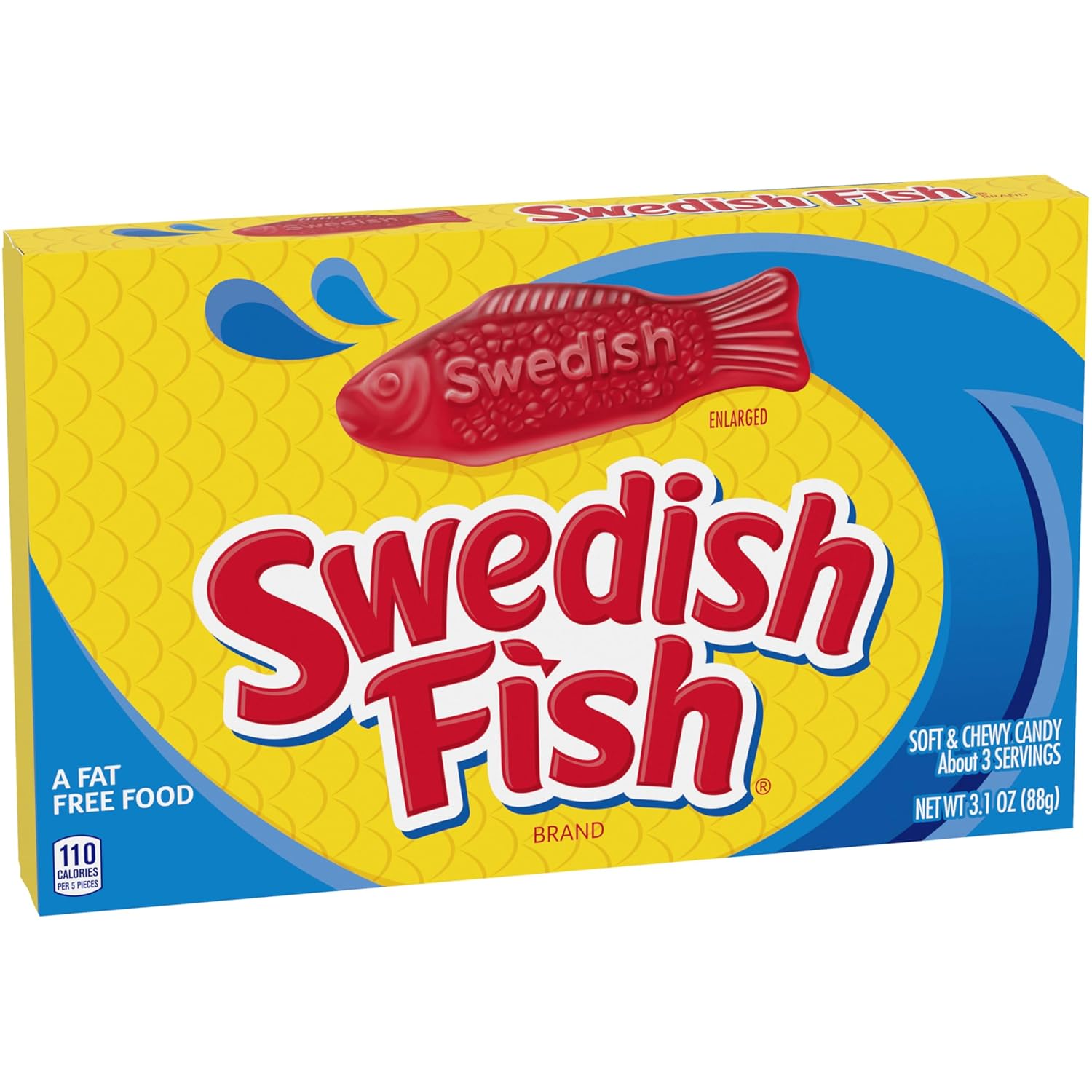 SOUR PATCH KIDS & SWEDISH FISH Soft & Chewy Gummy Candy Variety Pack, 15 ct