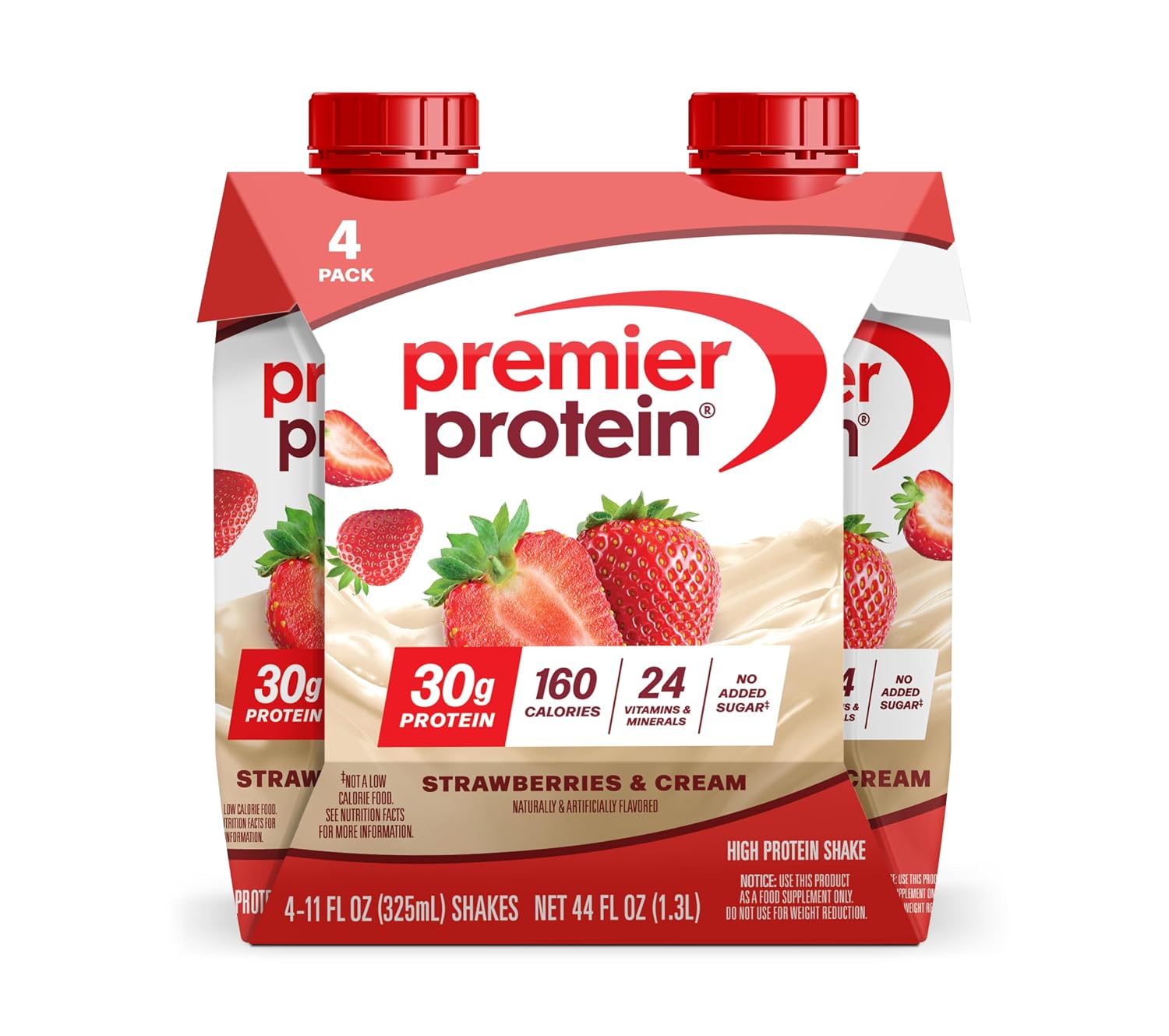 Premier Protein 30g High Protein Shake, Vanilla, 12 Pack | 160 Calories, 24 Vitamins & Minerals, No Added Sugar, Supports Muscle Health, Gluten-Free, 11 oz