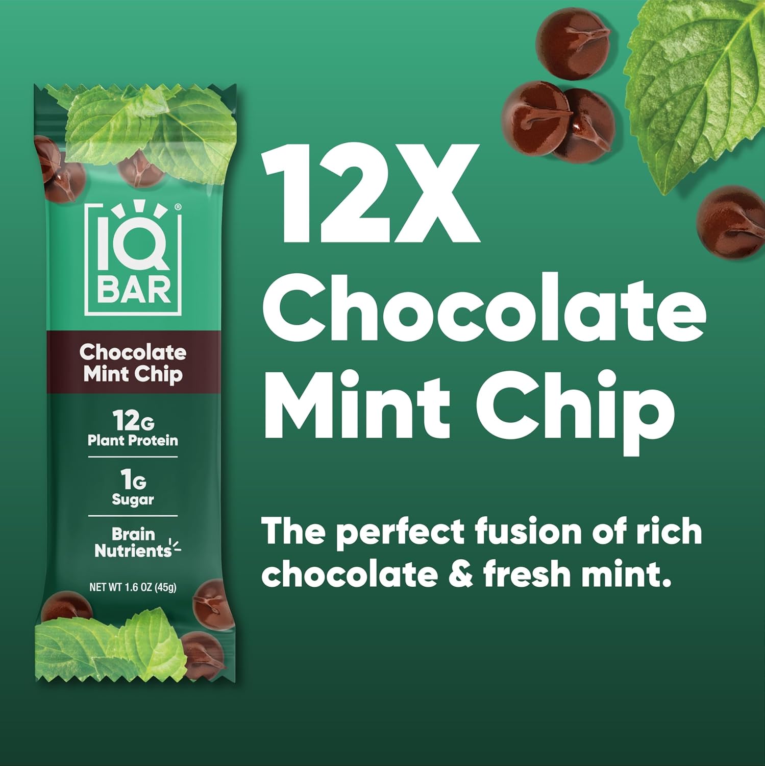 IQBAR Clean Protein Bars, Low Sugar Keto, Banana Nut 12-Count