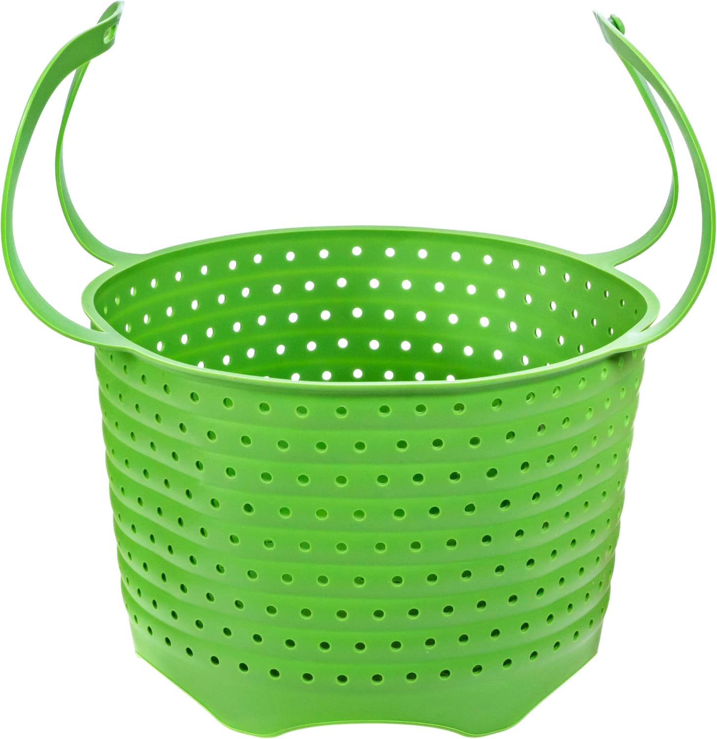 Silicone Steamer Basket | Foldable, Space-Saving | Fits 6,8 Qt Instant Pot and Similar-Sized Pressure Cookers Accessories | Silicone Strainer