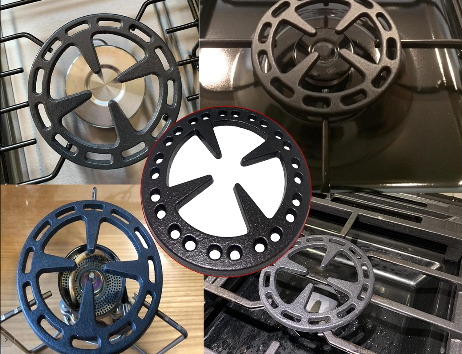 Cast Iron Wok Ring Support for Samsung, Whirlpool Gas Stove