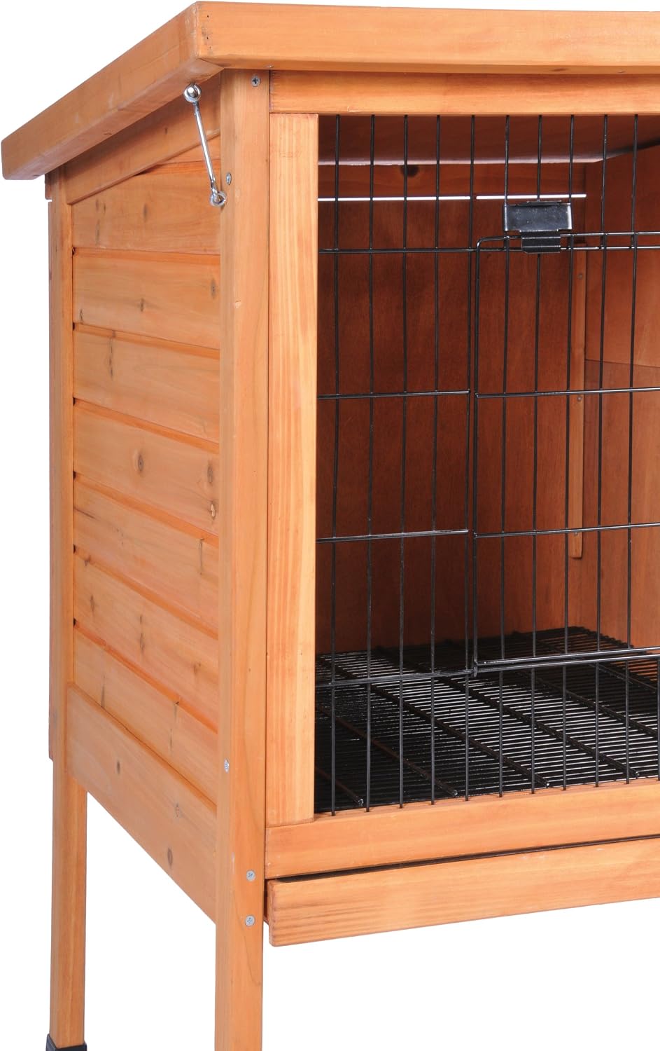 Prevue Hendryx Prevue Pet Products Small 460 Rabbit Hutch, Stained Wood