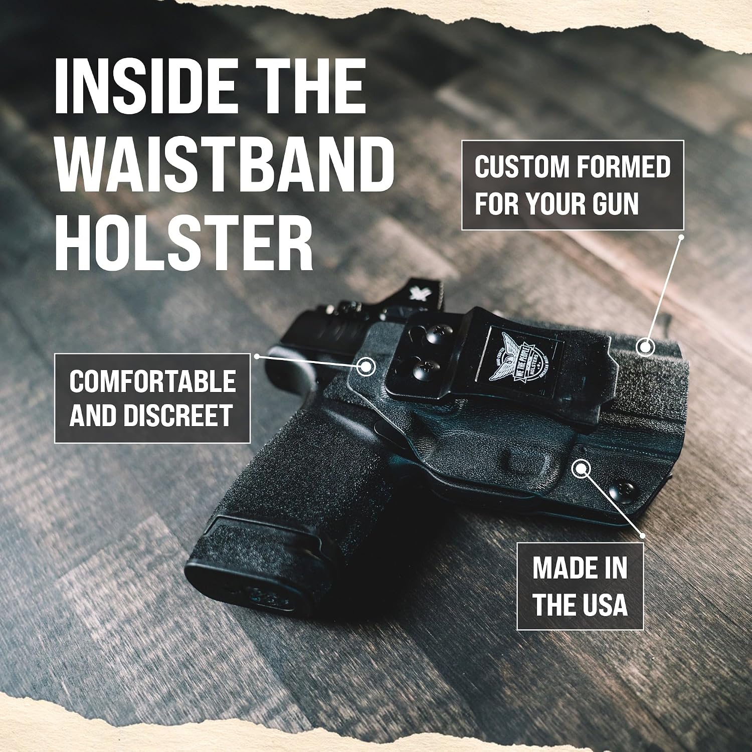 We The People Holsters - Carbon Fiber - Right Hand - IWB Holster Compatible with Sig Sauer P226 MK25
