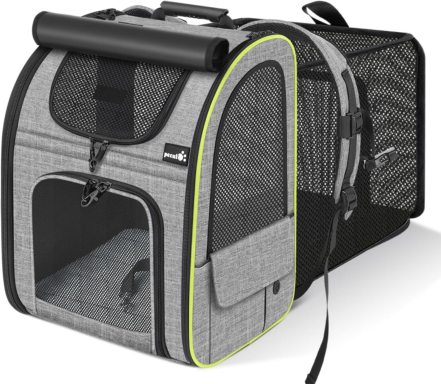 pecute Cat Backpack Expandable, Cat Carrier Backpack with Breathable Window