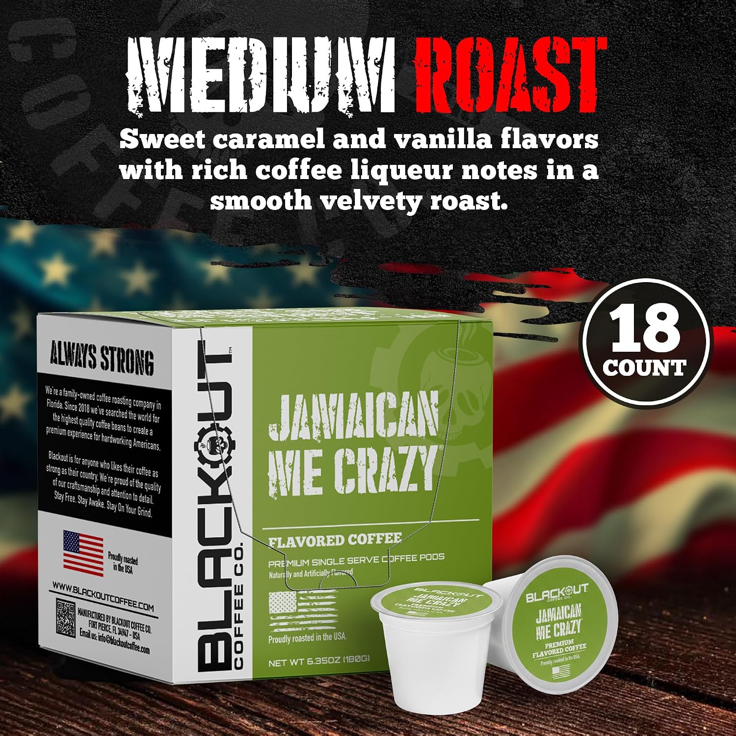 Blackout Coffee Blueberry Crumble Ground Coffee, Medium Roast, 12 oz
