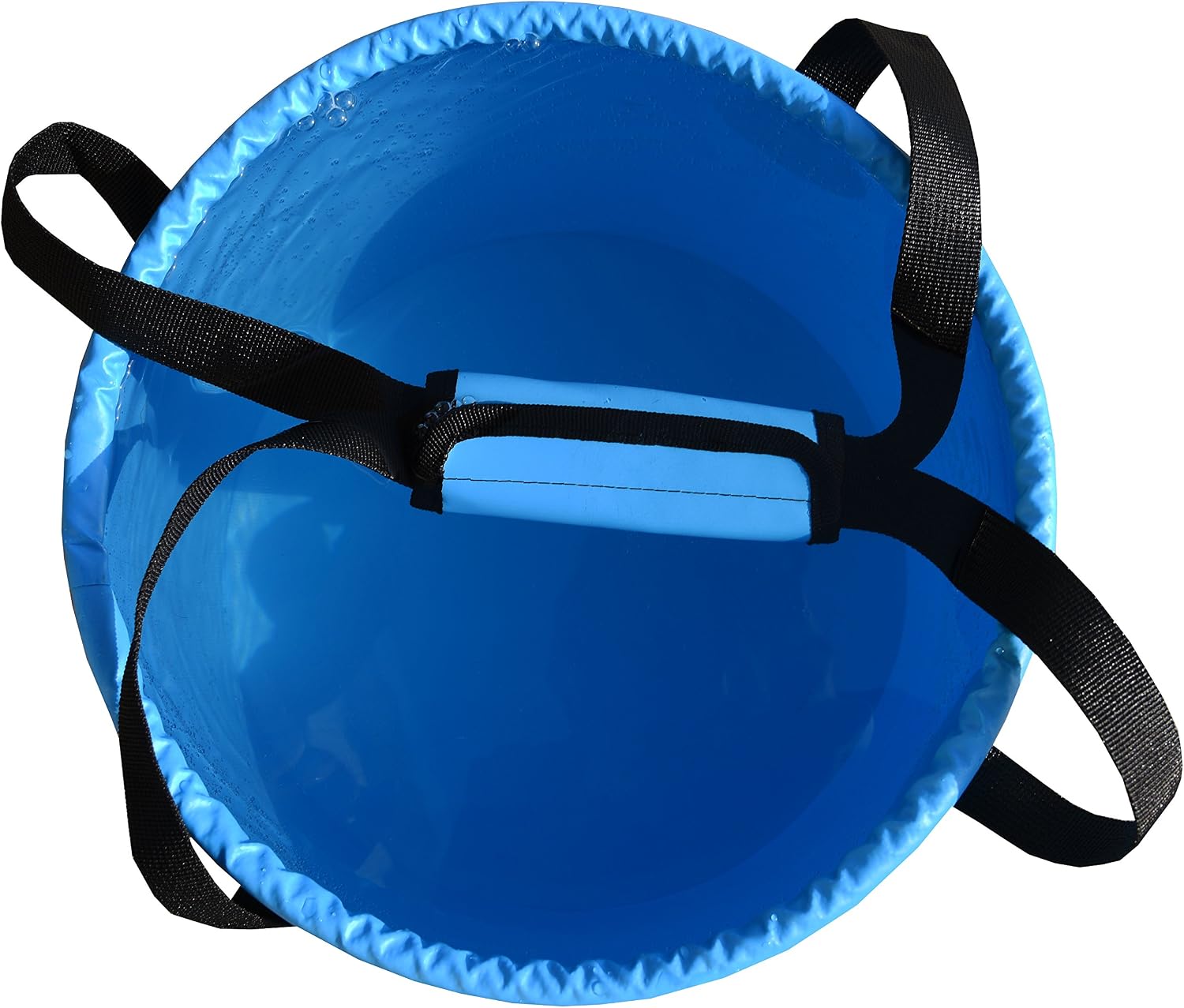 Freegrace Collapsible Bucket with Mesh Tool Pocket - 10L, 16L & 23L Portable Folding Water Container - Heavy Duty 500D Tarpaulin, BPA-Free Wash Basin for Camping, Fishing, RV, and Car Washing