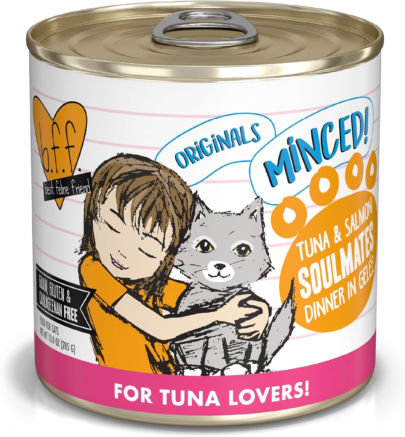 Weruva BFF Minced Natural Wet Cat Food, Batch O Besties Variety Pack, 5.5oz Can, Pack of 8