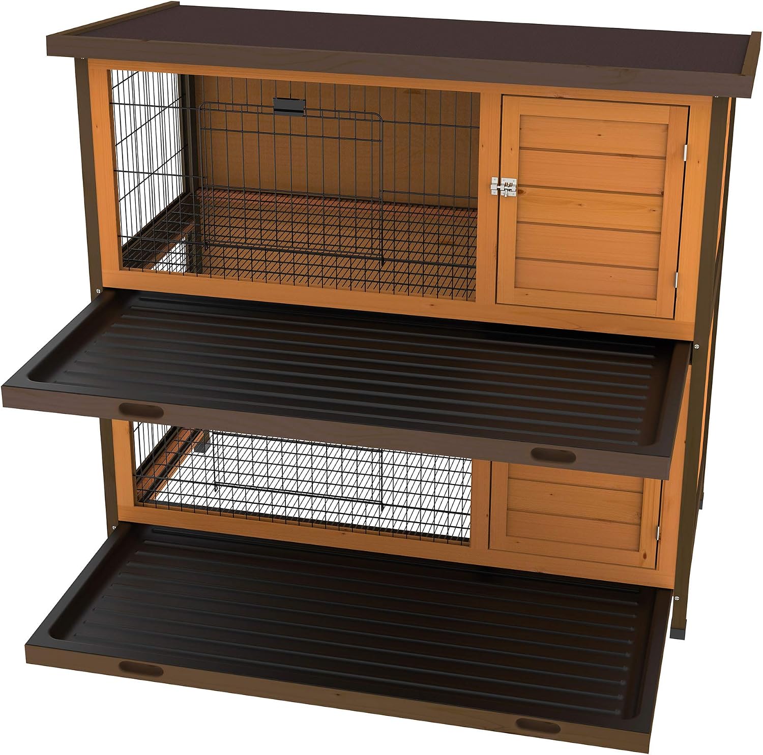 Ware Manufacturing Premium Plus Double Decker Hutch for Rabbits and Small Pets