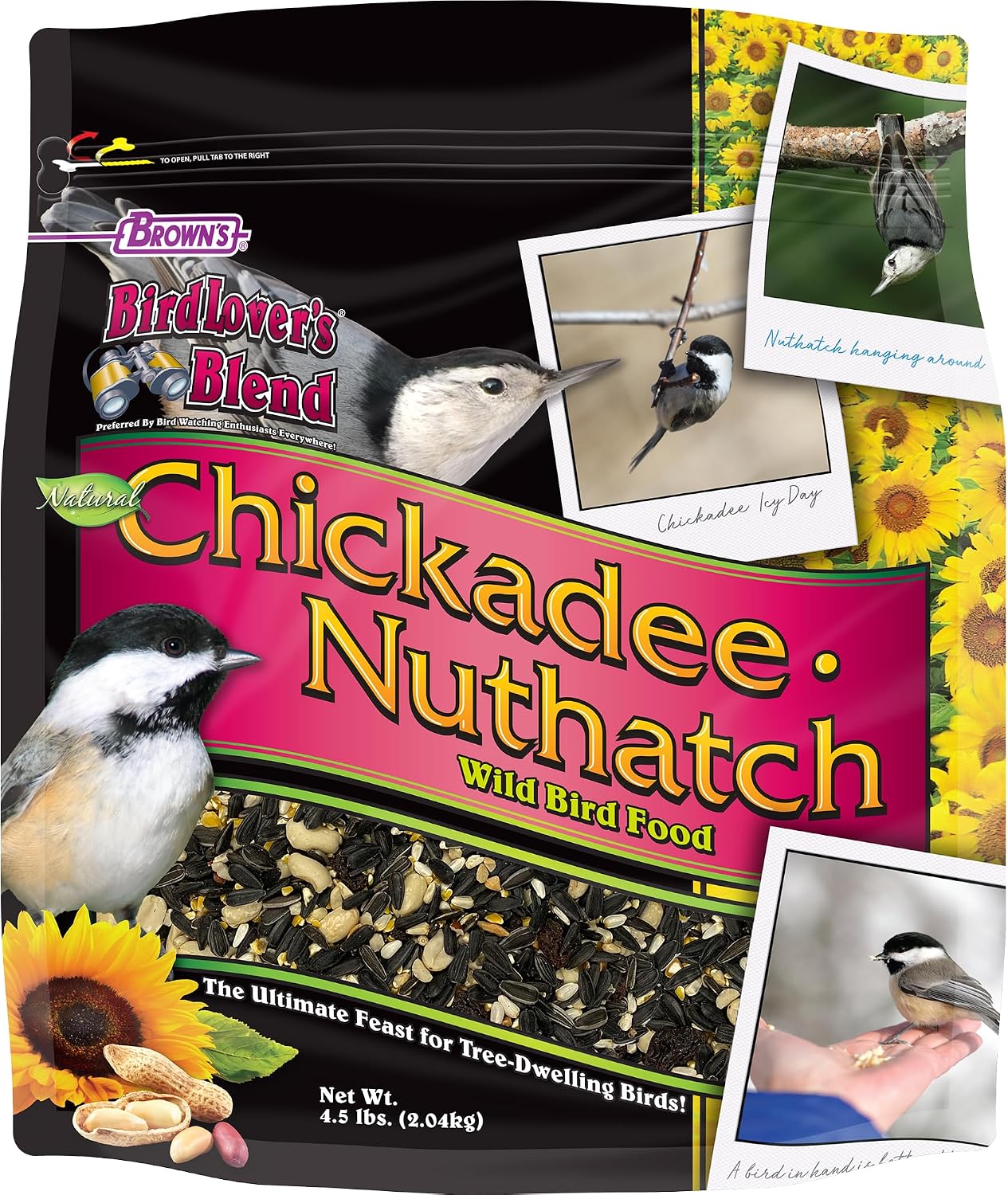 F.M. Brown's Bird Lover's Blend, 4-1/2-Pound, Chickadee/Nuthatch