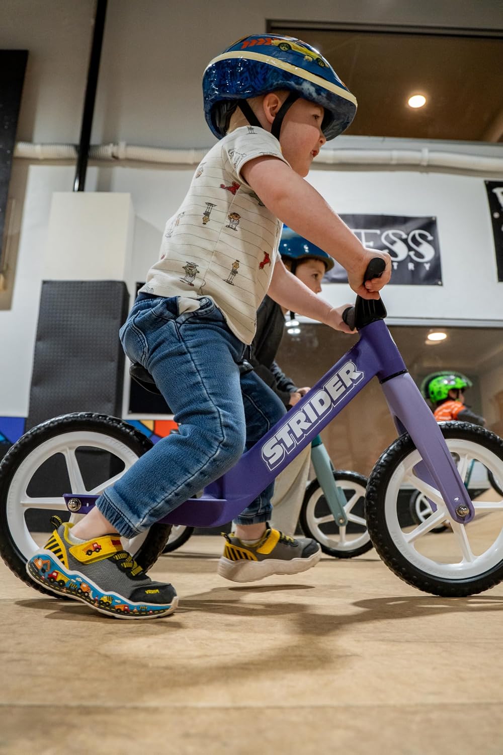 Strider 12 Comp, No Pedal Balance Bike for Kids Ages 1–3 Years | No-Pedal Composite Bike, Adjustable Seat, Lightweight Frame, Easy Assembly, Durable All-Weather Plastic, Never Flat Tires