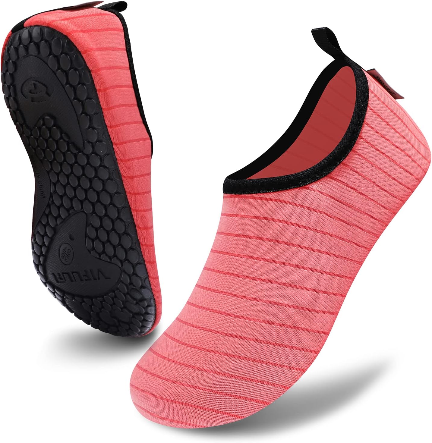 VIFUUR Water Shoes for Men Women Barefoot Quick Dry Aqua Socks Slip On | Lightweight, Breathable Upper, Flexible Sole, Drainage Design, Easy Slip-On Fit for Water Activities