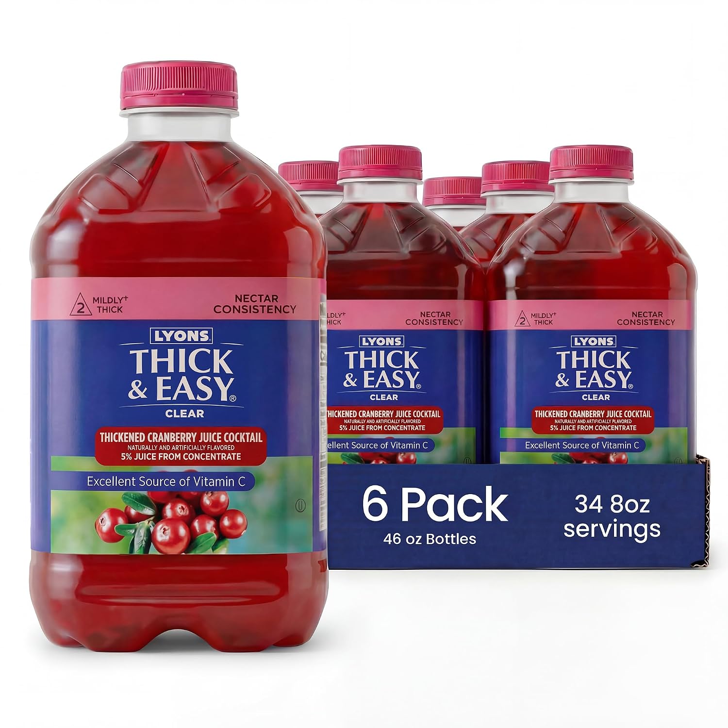 Thick & Easy Thickened Orange Juice, IDDSI Level 3 Ready-to-Drink Thickened Beverage for Swallowing Support, Moderately Thick Honey Consistency, 4 fl oz Cups - 24 Pack | IDDSI Level 3, Ready-to-Drink, Beverage for Swallowing Support, Moderately Thick Hon…