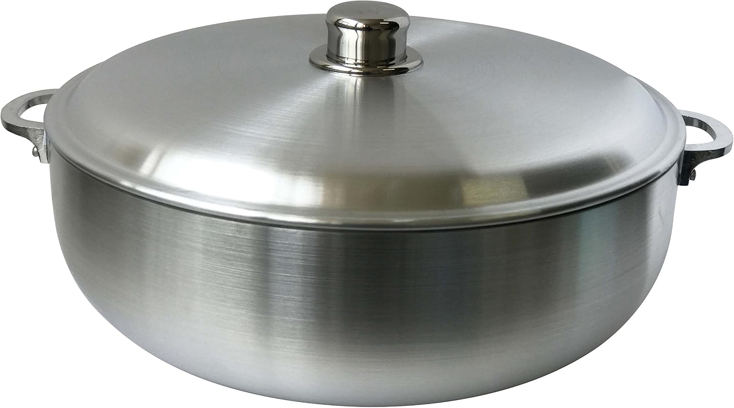 Wee's Beyond Heavy Gauge Caldero Dutch Oven with Aluminum Lid, 3.7 quart, Silver