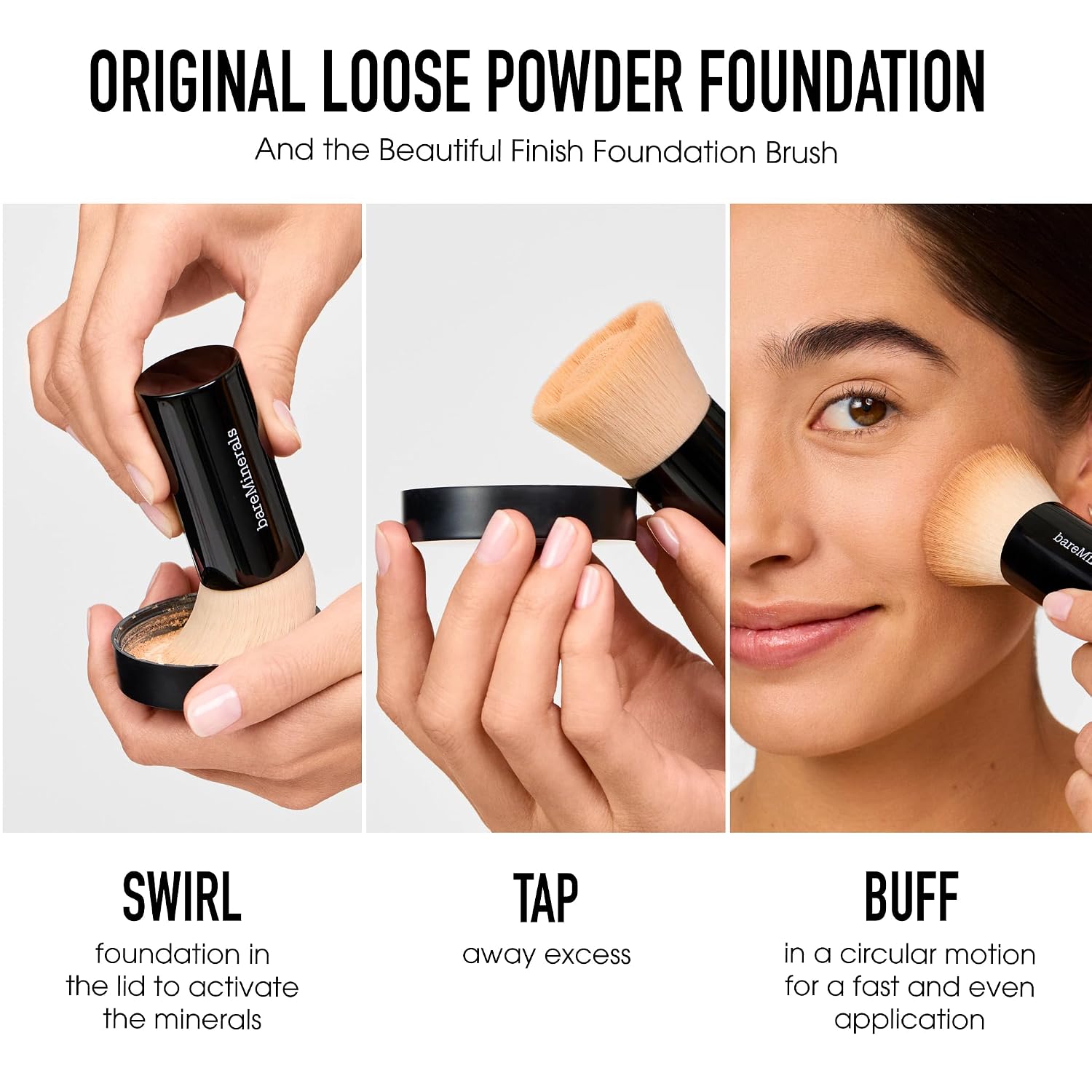 bareMinerals Original Loose Powder Foundation SPF 15 - Powder Face Makeup with Added Sun Protection - Sheer to Full Coverage Foundation