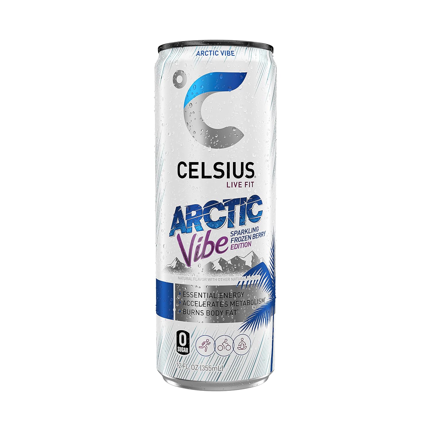 CELSIUS Sparkling Orange, Sugar Free Energy Drink, 12 Fl Oz (Pack of 4)
