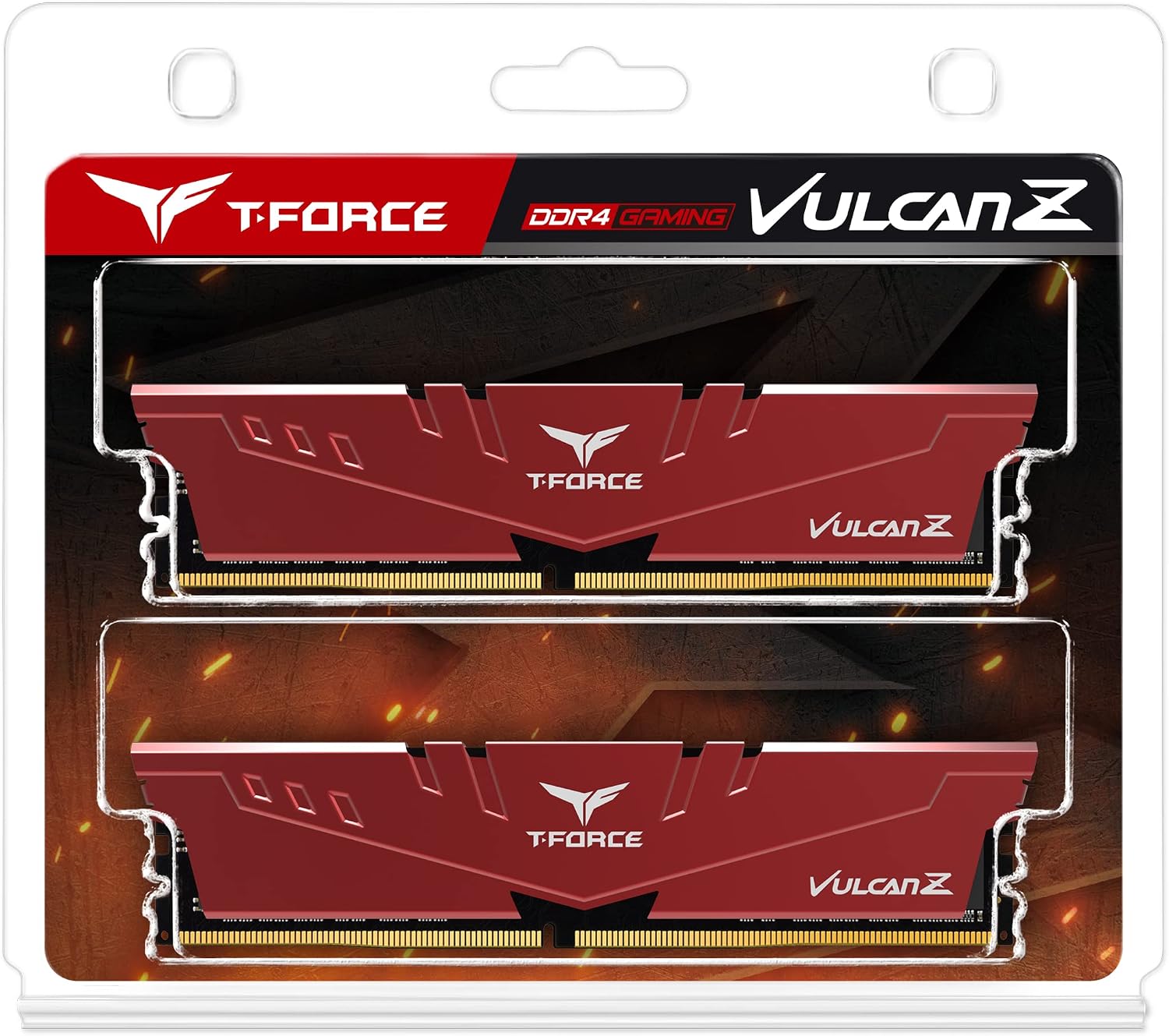 TEAMGROUP T-Force Vulcan Z DDR4 16GB Kit (2x8GB) 3200MHz (PC4-25600) CL16 Desktop Memory Module Ram (Gray) - TLZGD416G3200HC16CDC01