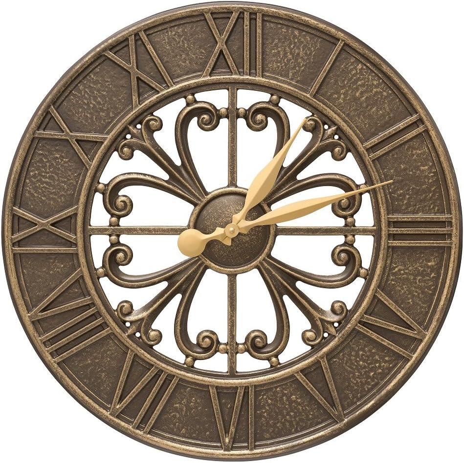 Whitehall Villanova 21" Indoor Outdoor Wall Clock