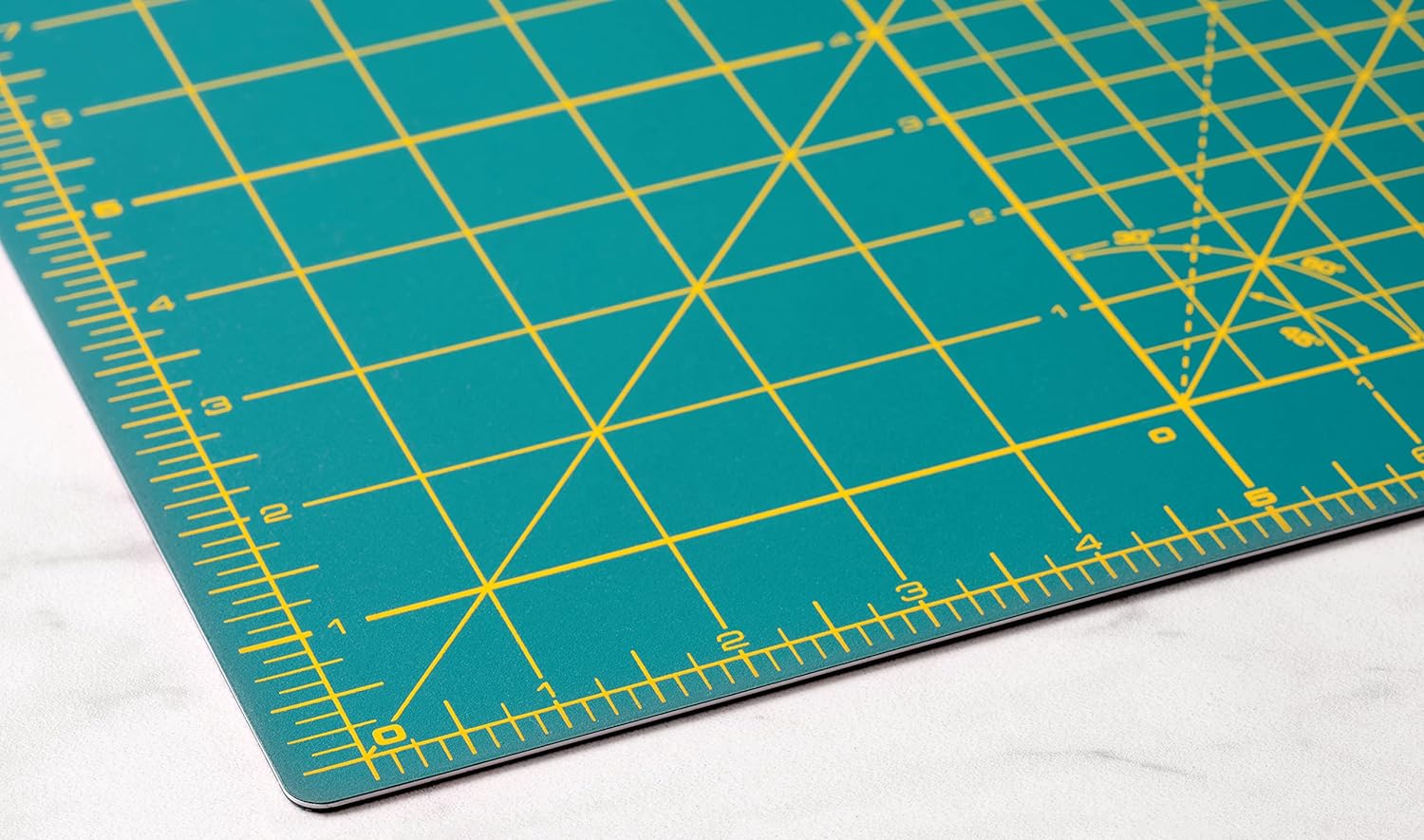OLFA 18x24" Self-Healing Rotary Cutting Mat (RM-SG) - Double-Sided, Green | Self-healing, triple-layer, double-sided grid
