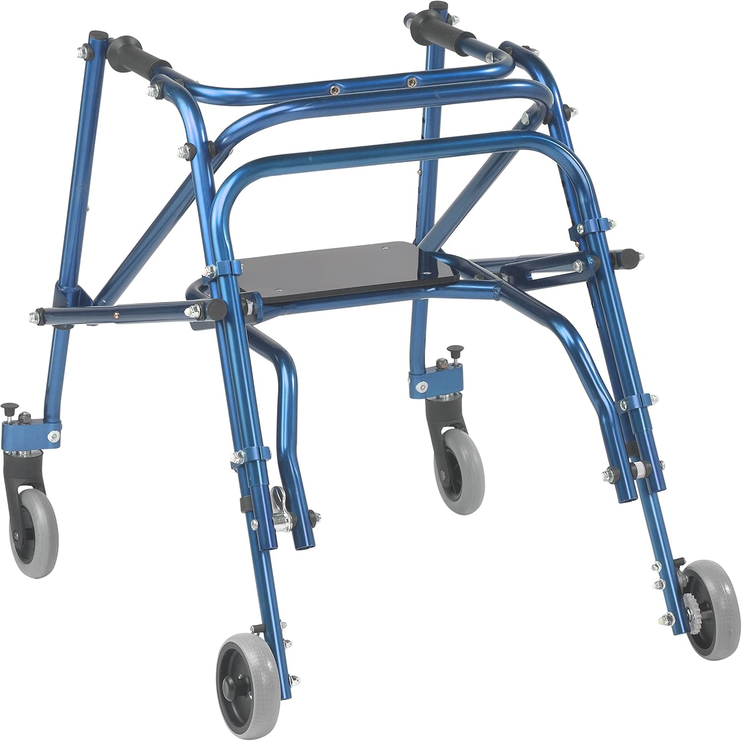 Inspired by Drive Nimbo 2G Posterior Walker with Seat, Wizard Purple, Small | Lightweight Posterior Walker with Padded Seat Lets Users Rest and Move Safely with Adjustable, Sturdy Support