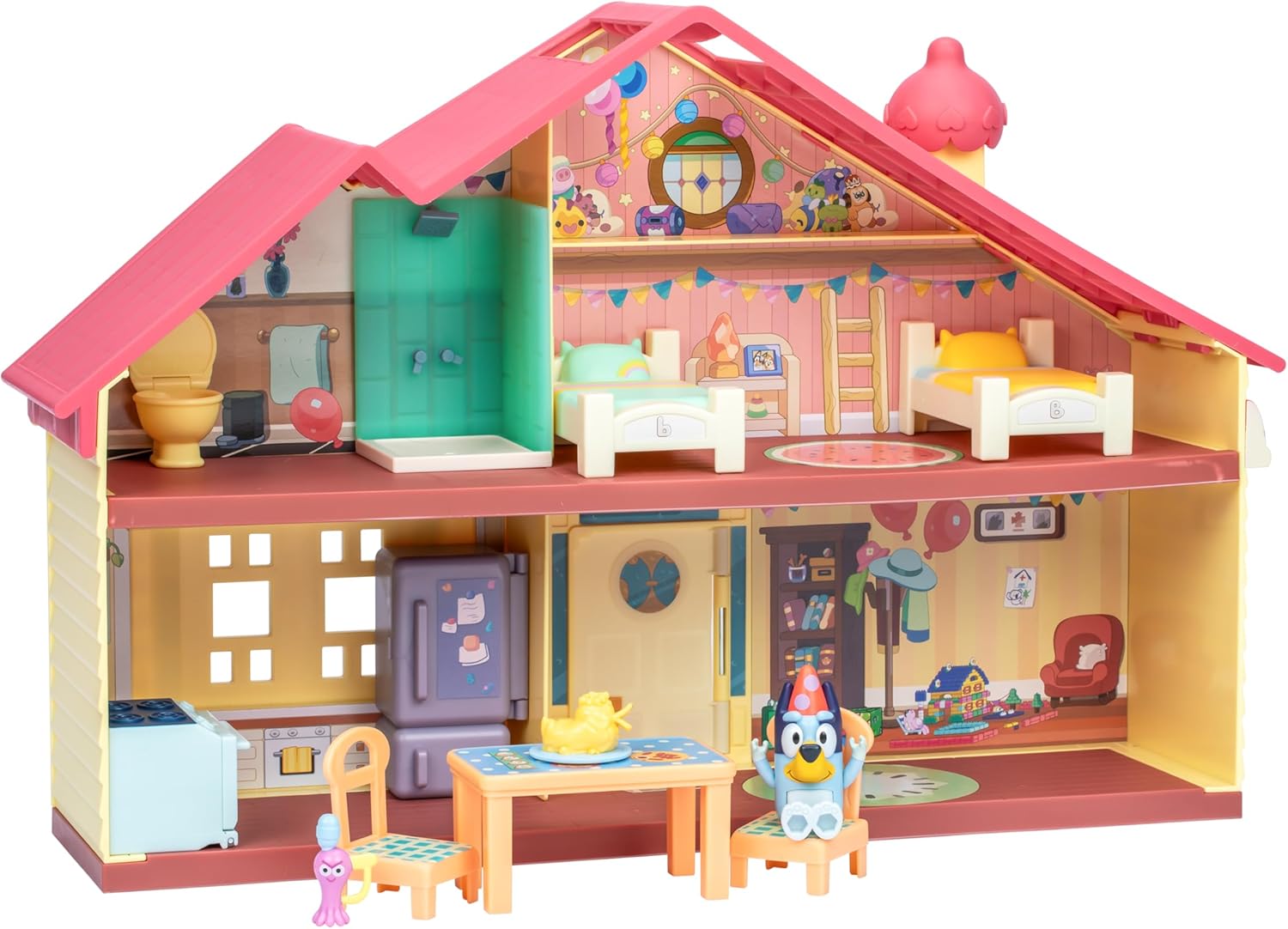 Bluey Toy House Mega Bundle, Family Home & BBQ Playhouse, Ages 3-5