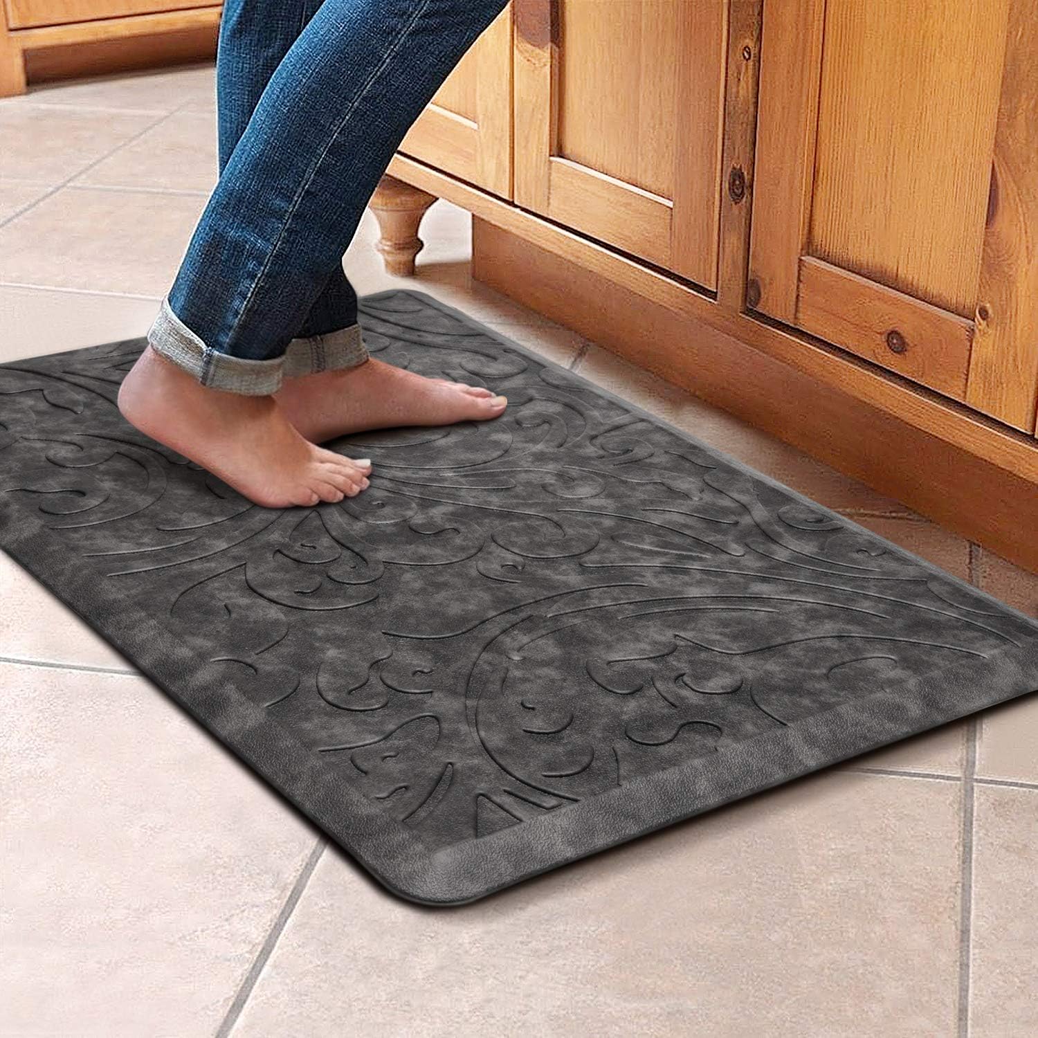 Kitchen Mat Cushioned Anti-Fatigue Comfort Standing Mat Rug for Home,Office